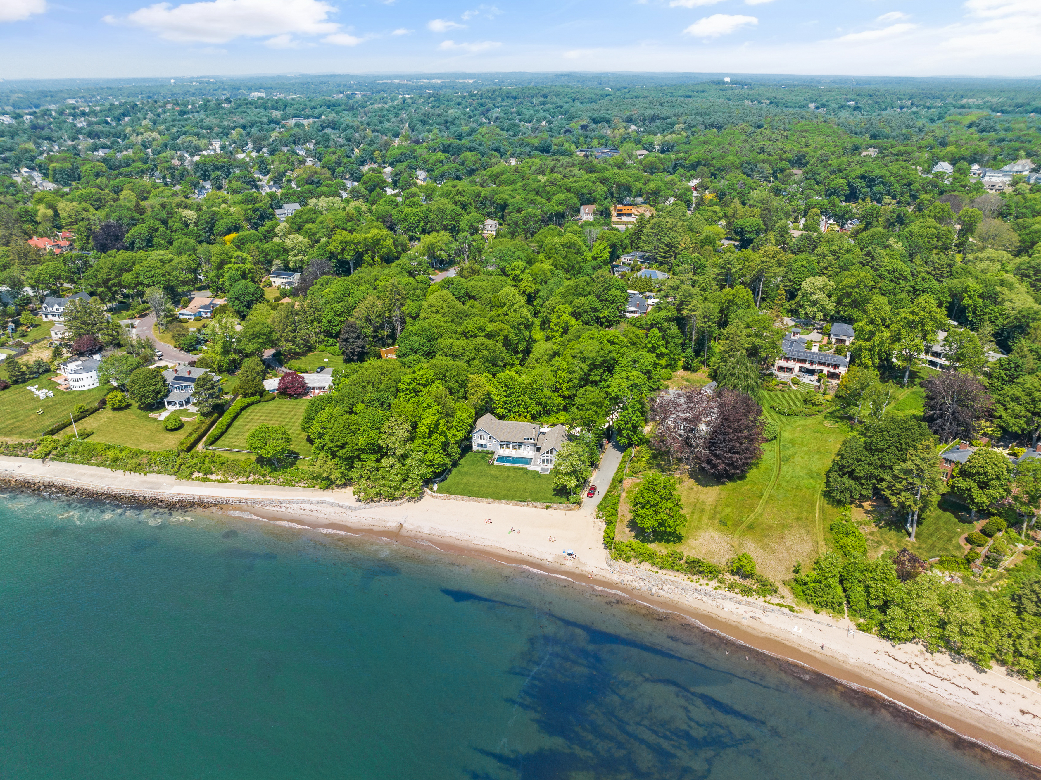 7 Pickman Road Beverly, MA 01915 - Photo 21 of 31 an aerial view of a houses with a yard