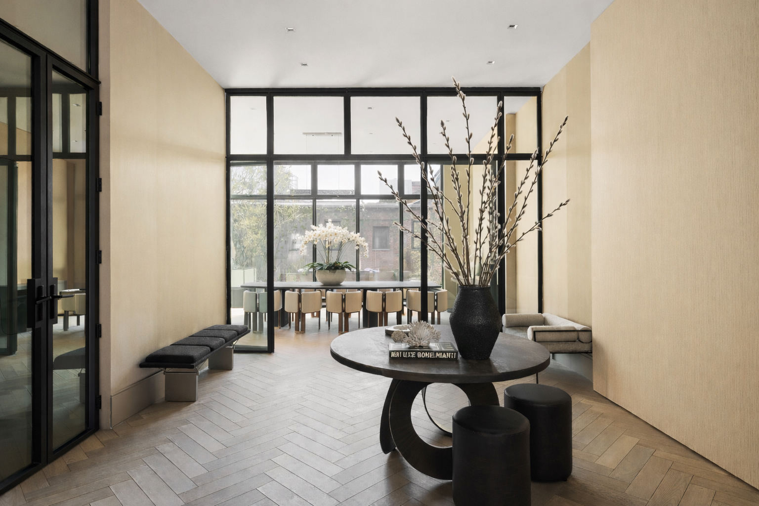 197 Clinton Street Brooklyn, NY 11201 - Photo 3 of 24 a living room with furniture and a large window