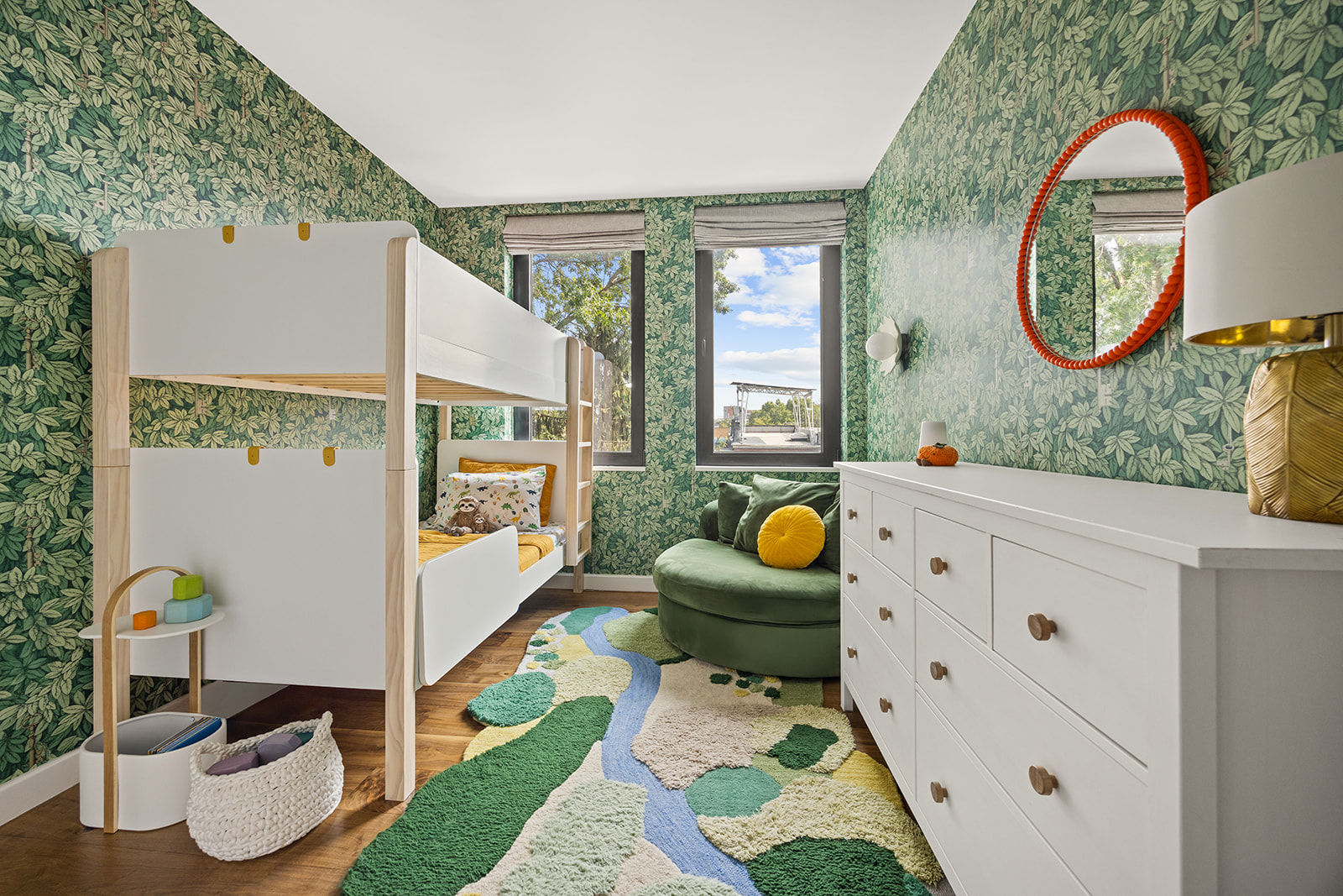 305 23rd Street, Unit 3W Brooklyn, NY 11215 - Photo 10 of 21 a living room with furniture and a mirror