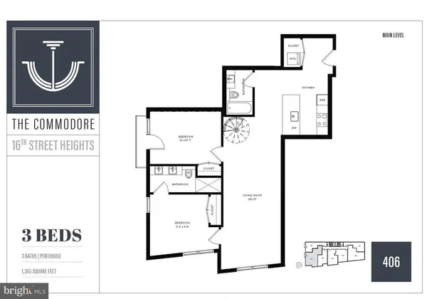 $3,250 | 5230 Georgia Avenue Northwest, Unit 406, Washington, DC 20011