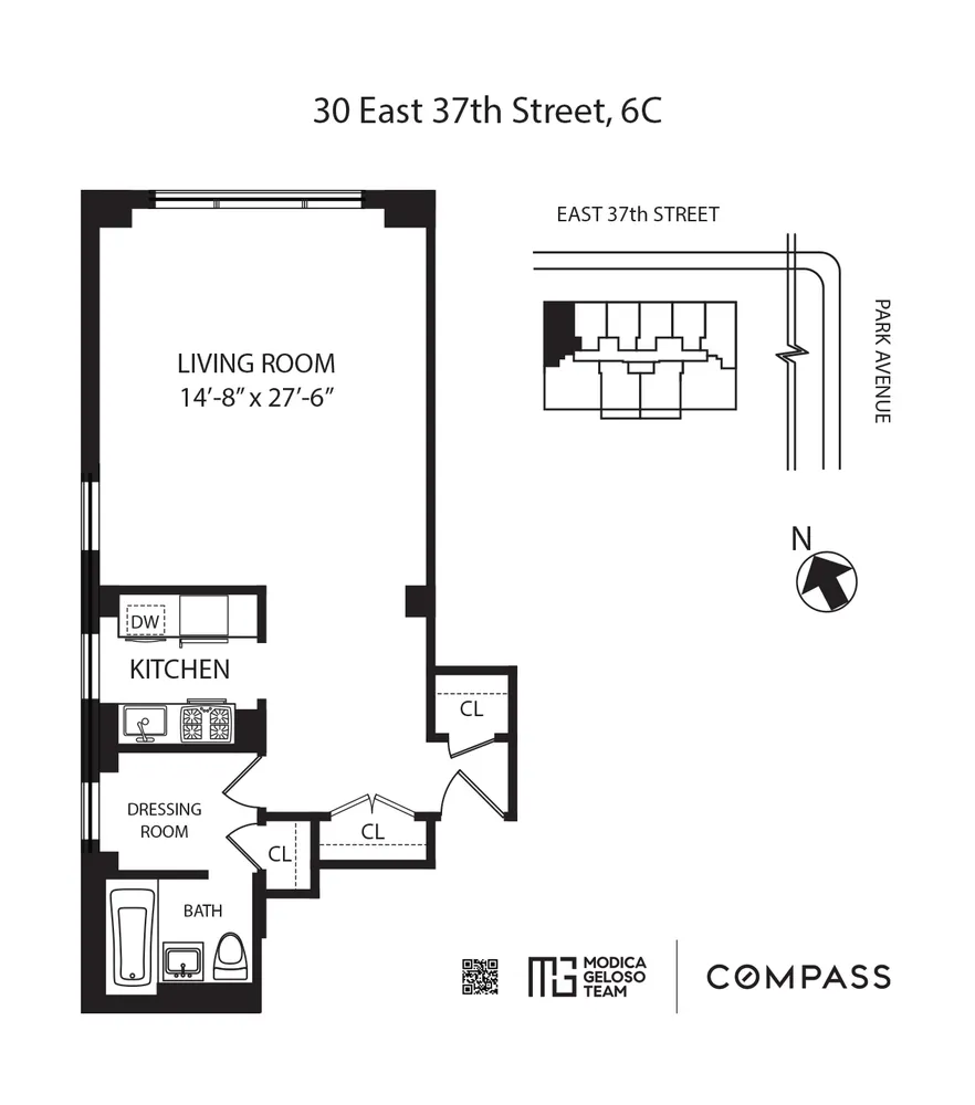 $3,750 | 30 East 37th Street, Unit 6C | Murray Hill