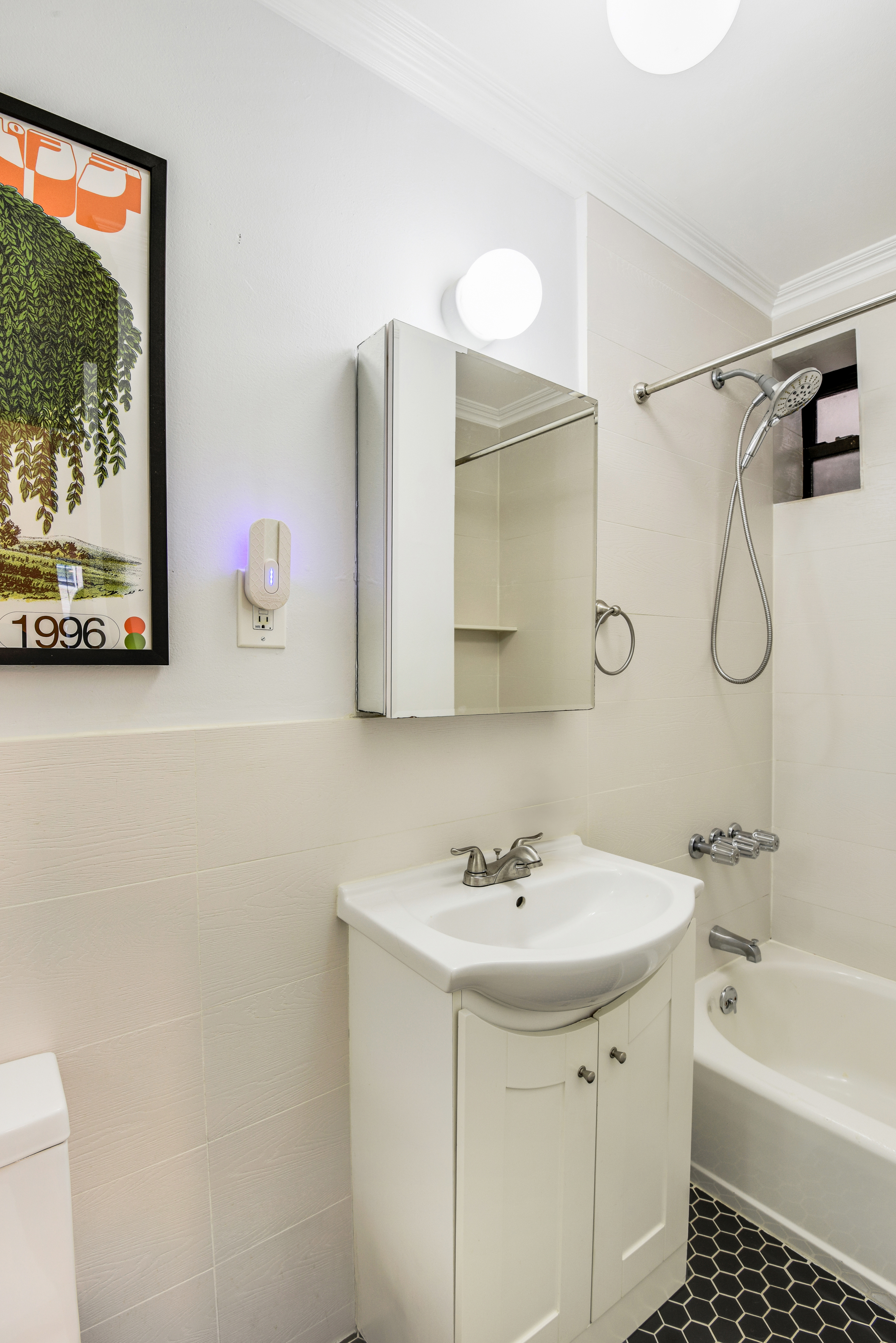 322 6th Street, Unit 2 Brooklyn, NY 11215 - Photo 6 of 11 a bathroom with a sink mirror and a bath tub