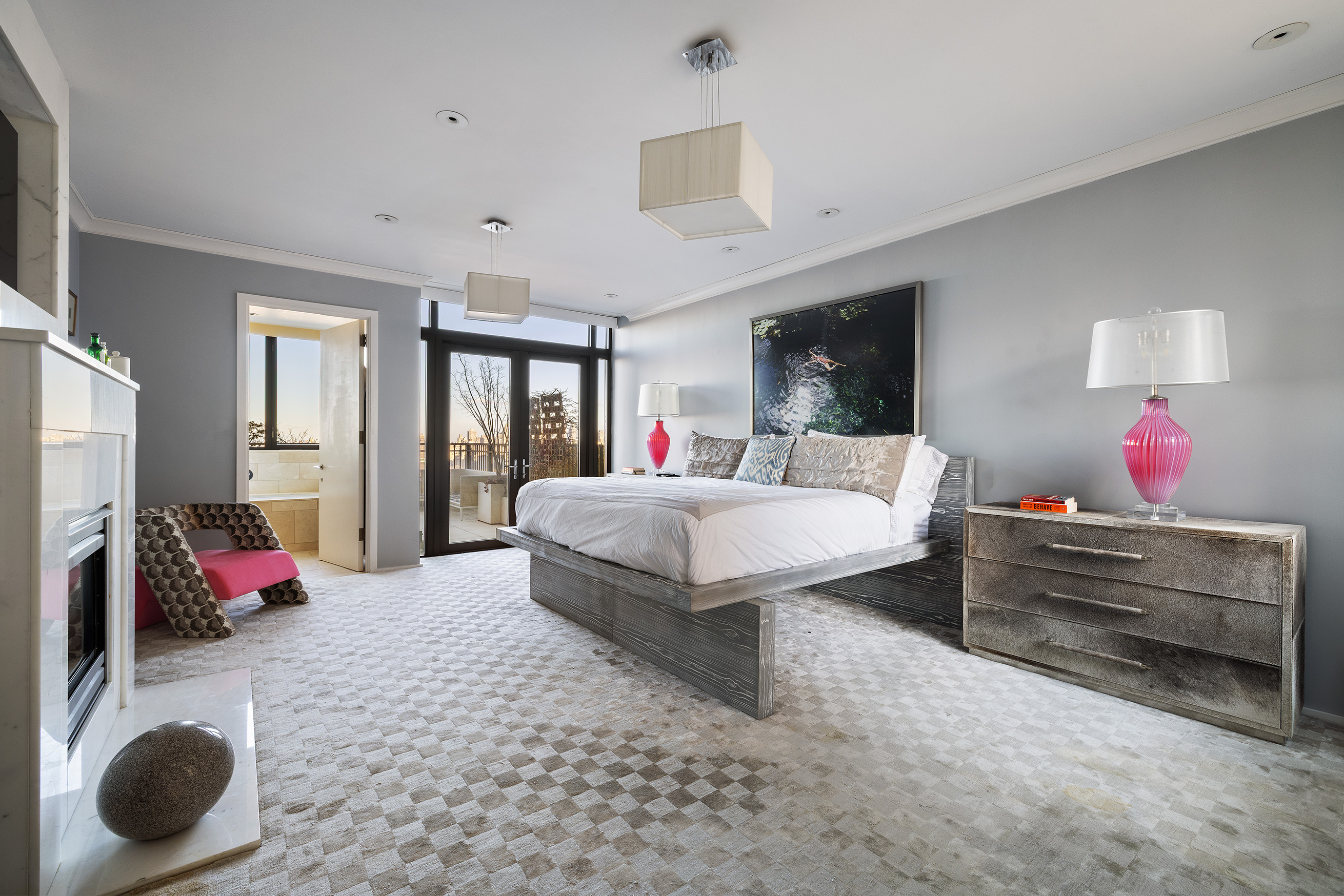 110 Central Park South, Unit PH1 Manhattan, NY 10019 - Photo 15 of 25 a bedroom with a bed a large window and dresser