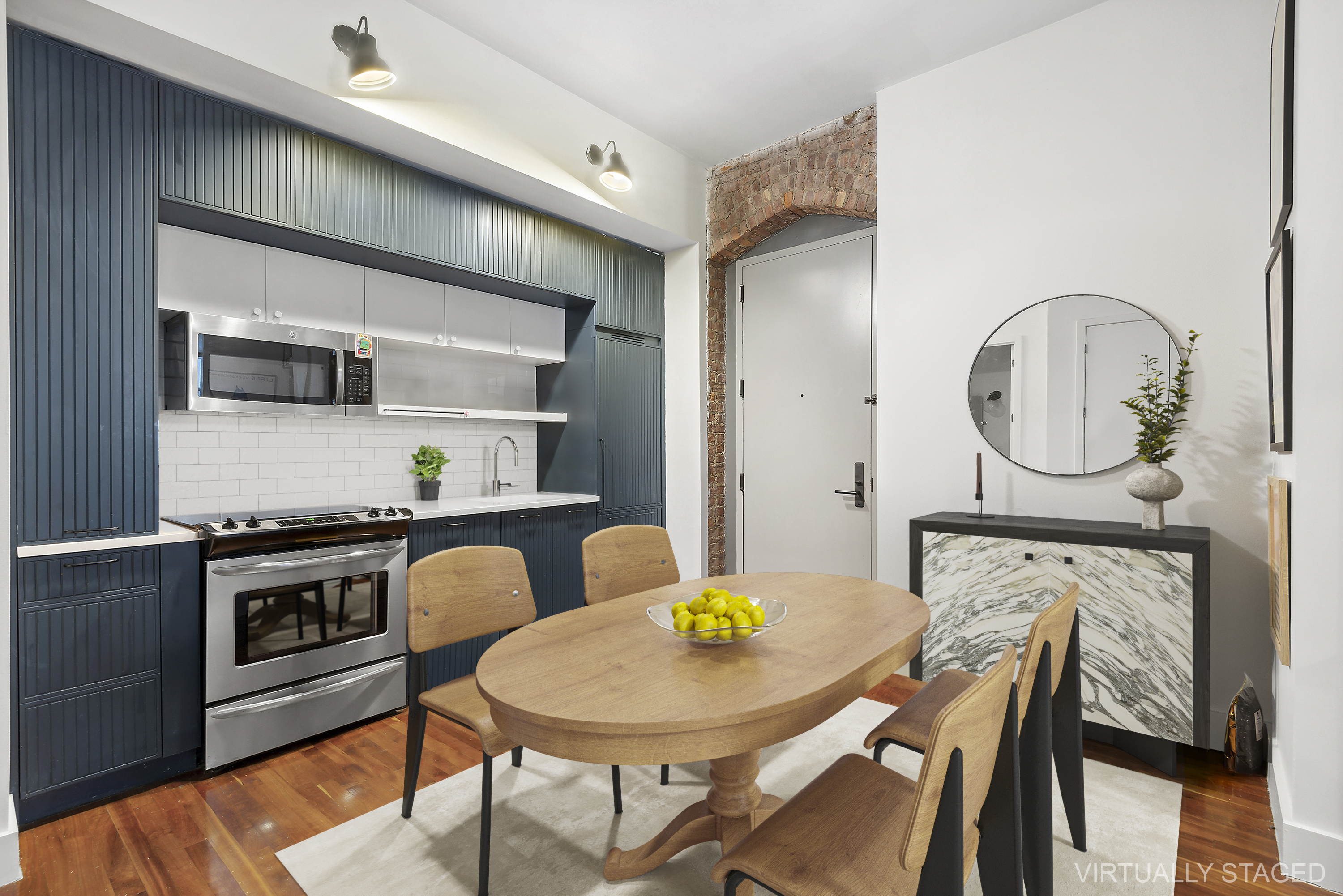 180 Bainbridge Street, Unit 112 Brooklyn, NY 11233 - Photo 3 of 30 a view of kitchen with sink and breakfast area