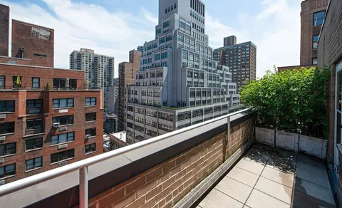 a city view from the balcony