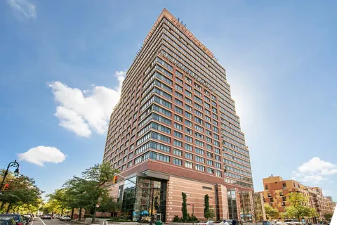 a front view of a building