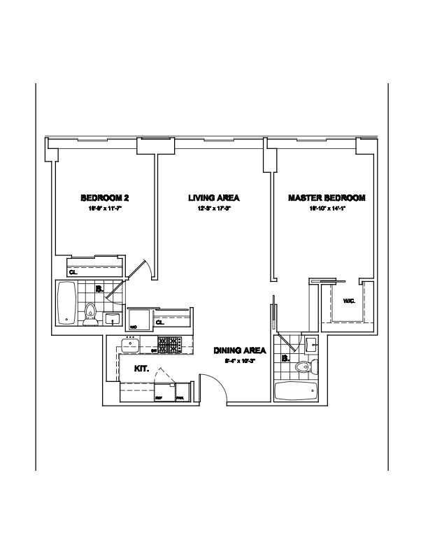 61 West 62nd Street, Unit 23G Manhattan, NY 10023 - Photo 9 of 9 a picture of a floor plan