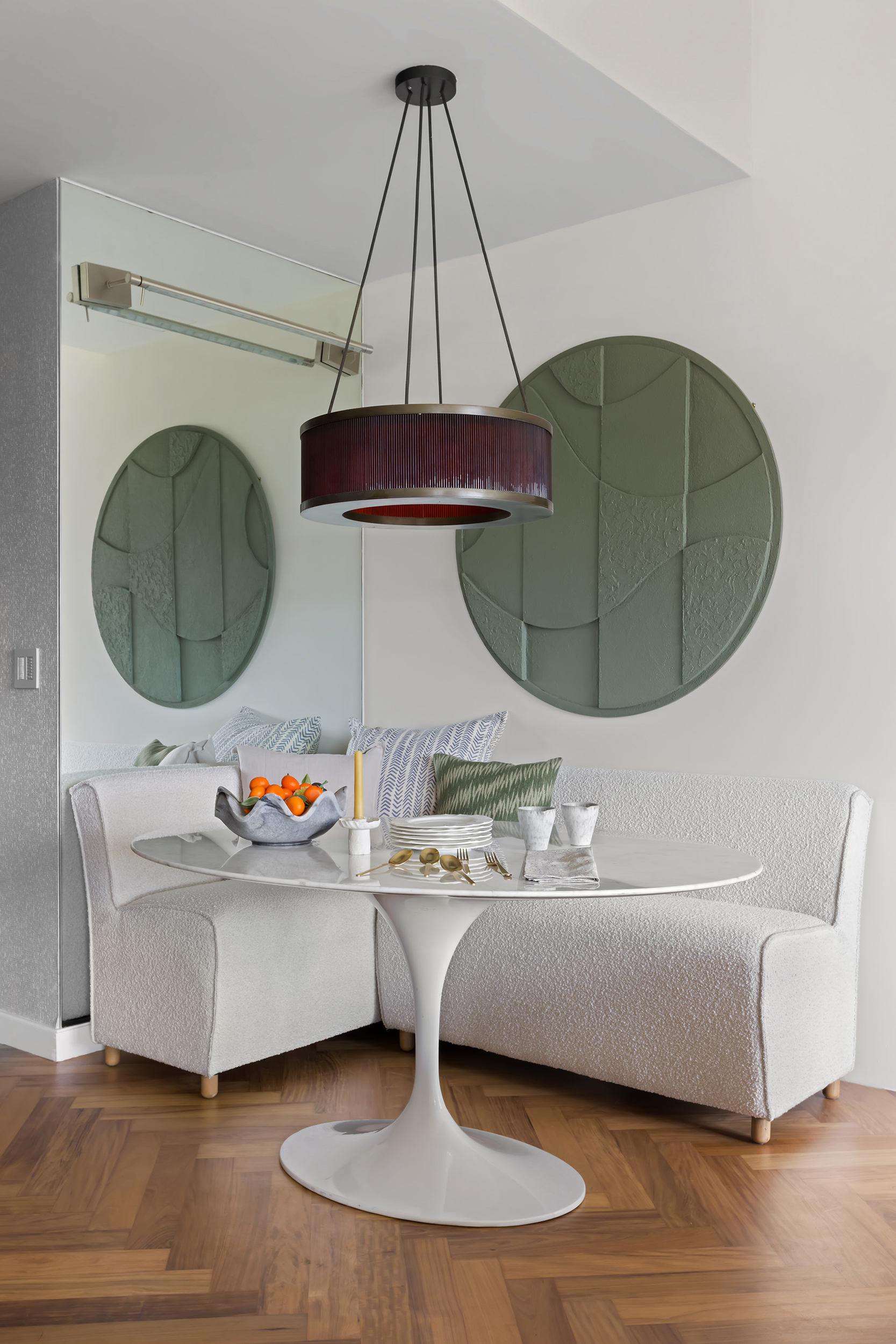 400 West 12th Street, Unit 4E Manhattan, NY 10014 - Photo 9 of 24 a living room with a couch and a table