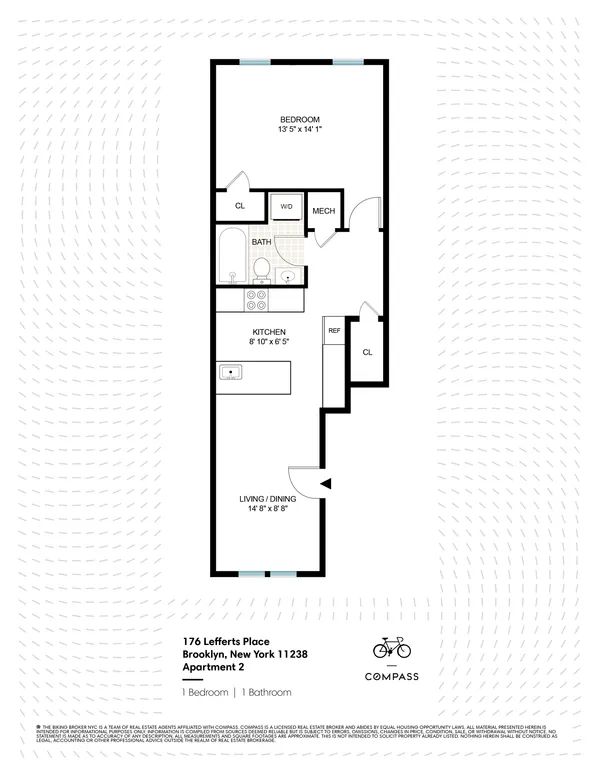 $4,000 | 176 Lefferts Place, Unit 2 | Bedford-Stuyvesant