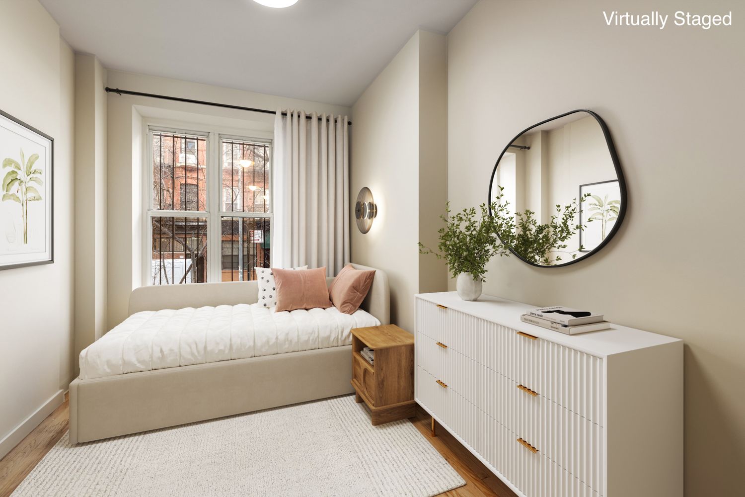 518 East 11th Street, Unit 1B Manhattan, NY 10009 - Photo 1 of 9 a bedroom with a bed and a window