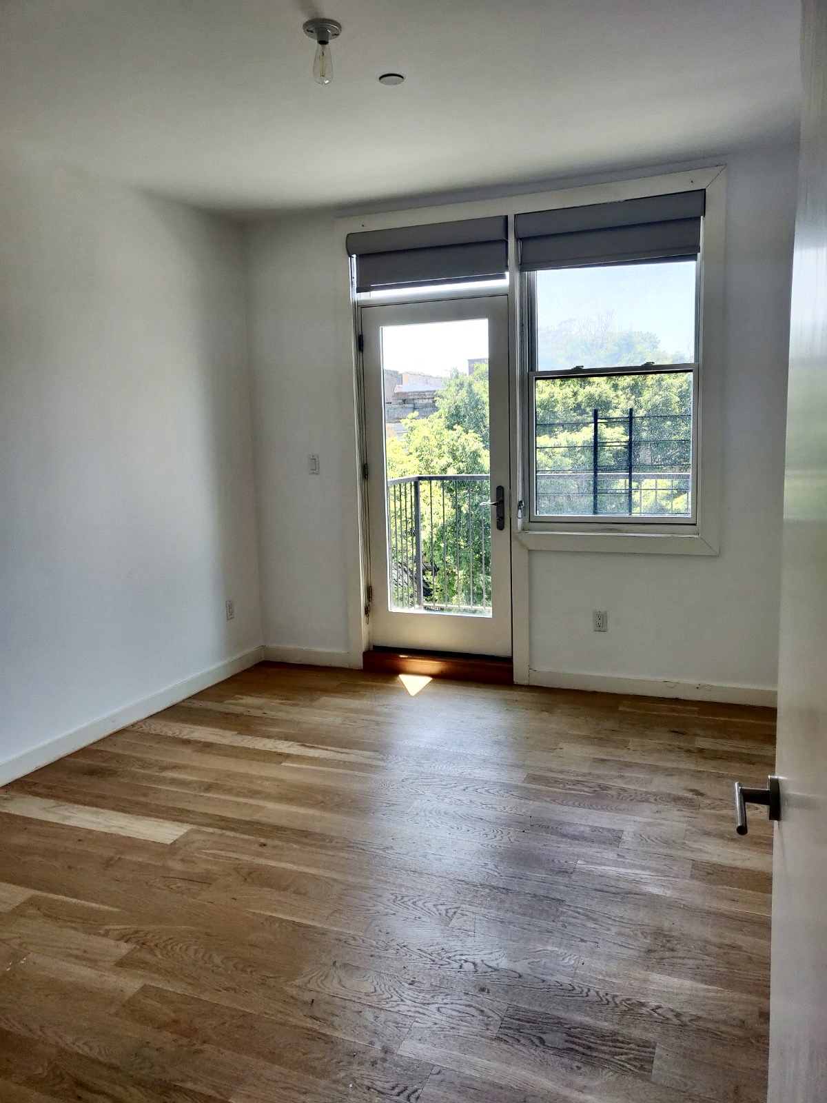 1149 Bedford Avenue, Unit 4A Brooklyn, NY 11216 - Photo 4 of 9 an empty room with wooden floor and windows