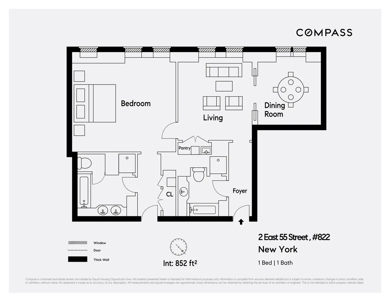 $50,000 | 2 East 55th Street, Unit 822W24 | Midtown East