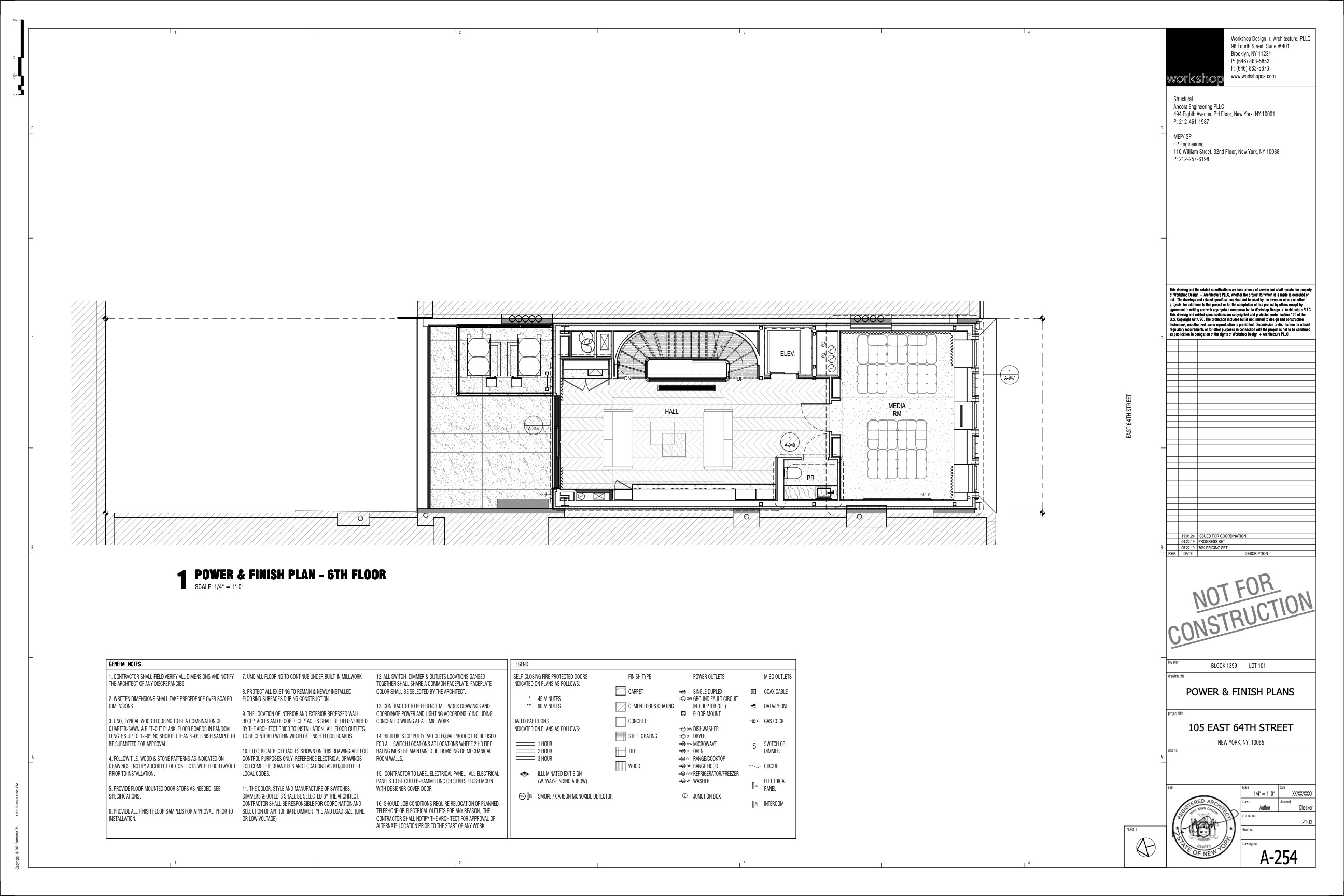 105 East 64th Street Manhattan, NY 10065 - Photo 29 of 29 a picture of a floor plan