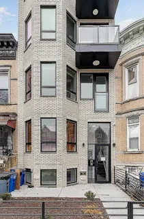 a view of a building with a window