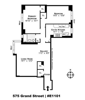 $850,000 | 575 Grand Street, Unit E1101 | Lower East Side
