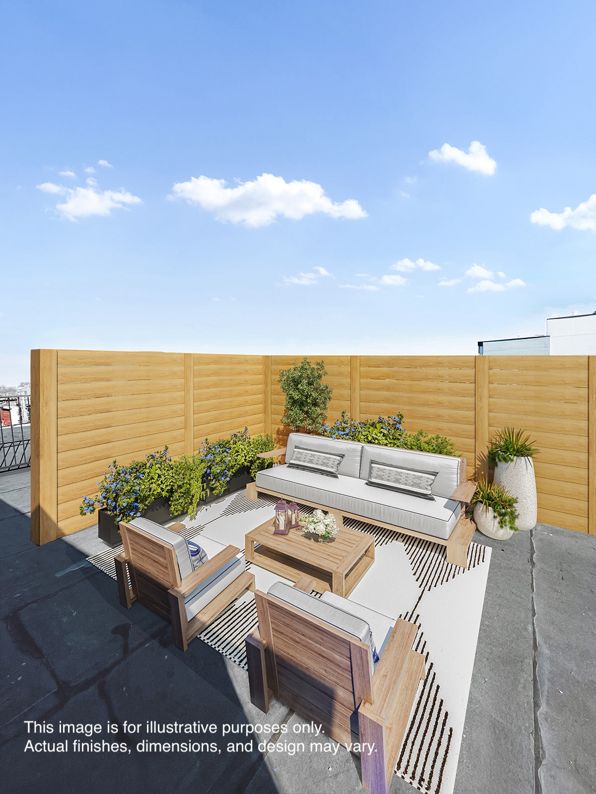 744 Park Place, Unit 2A Brooklyn, NY 11216 - Photo 9 of 11 a view of a terrace with lawn chairs
