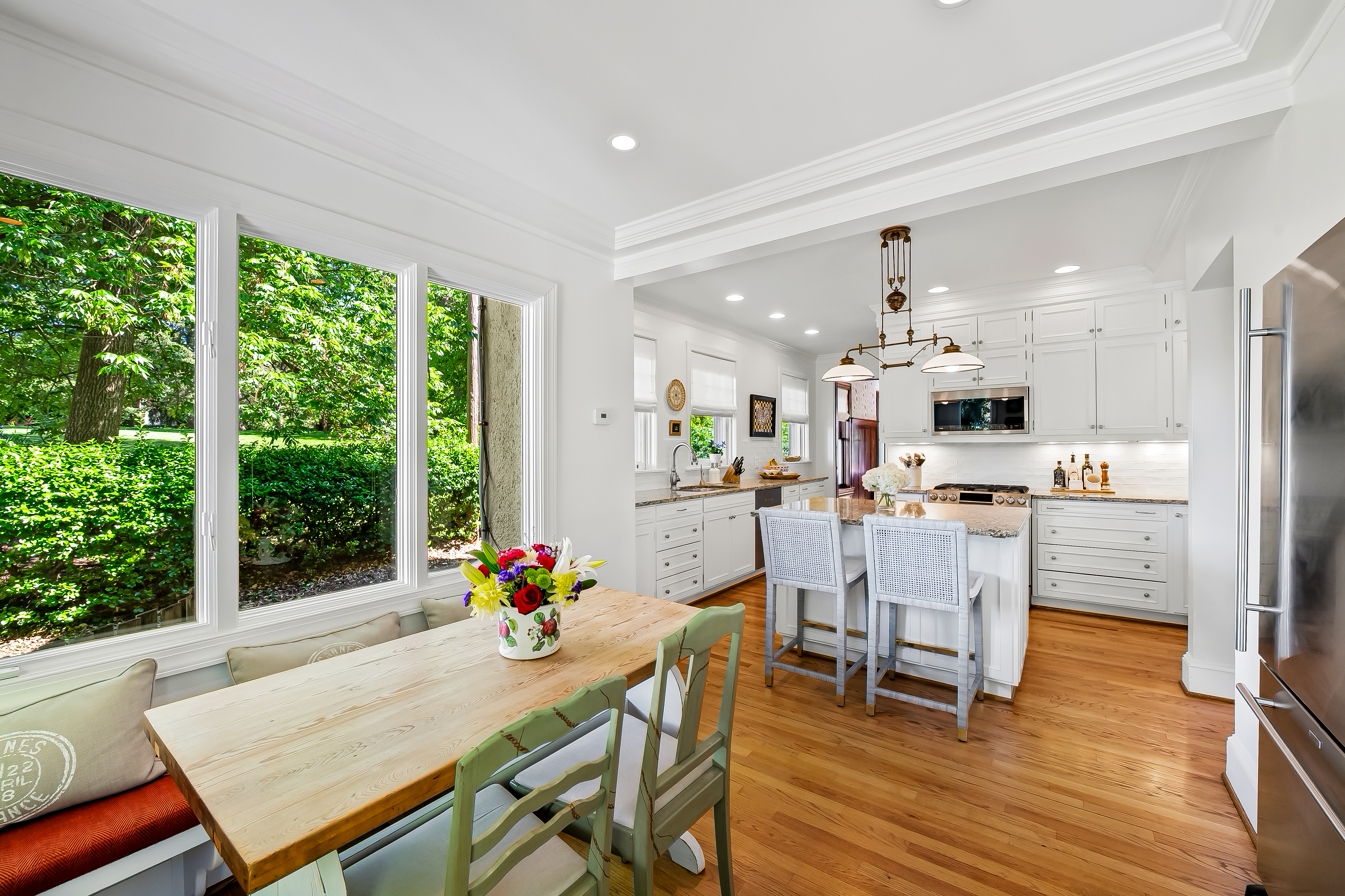 6 Elmhurst Road Baltimore, MD 21210 - Photo 52 of 100 a view of a dining room with furniture window and wooden floor