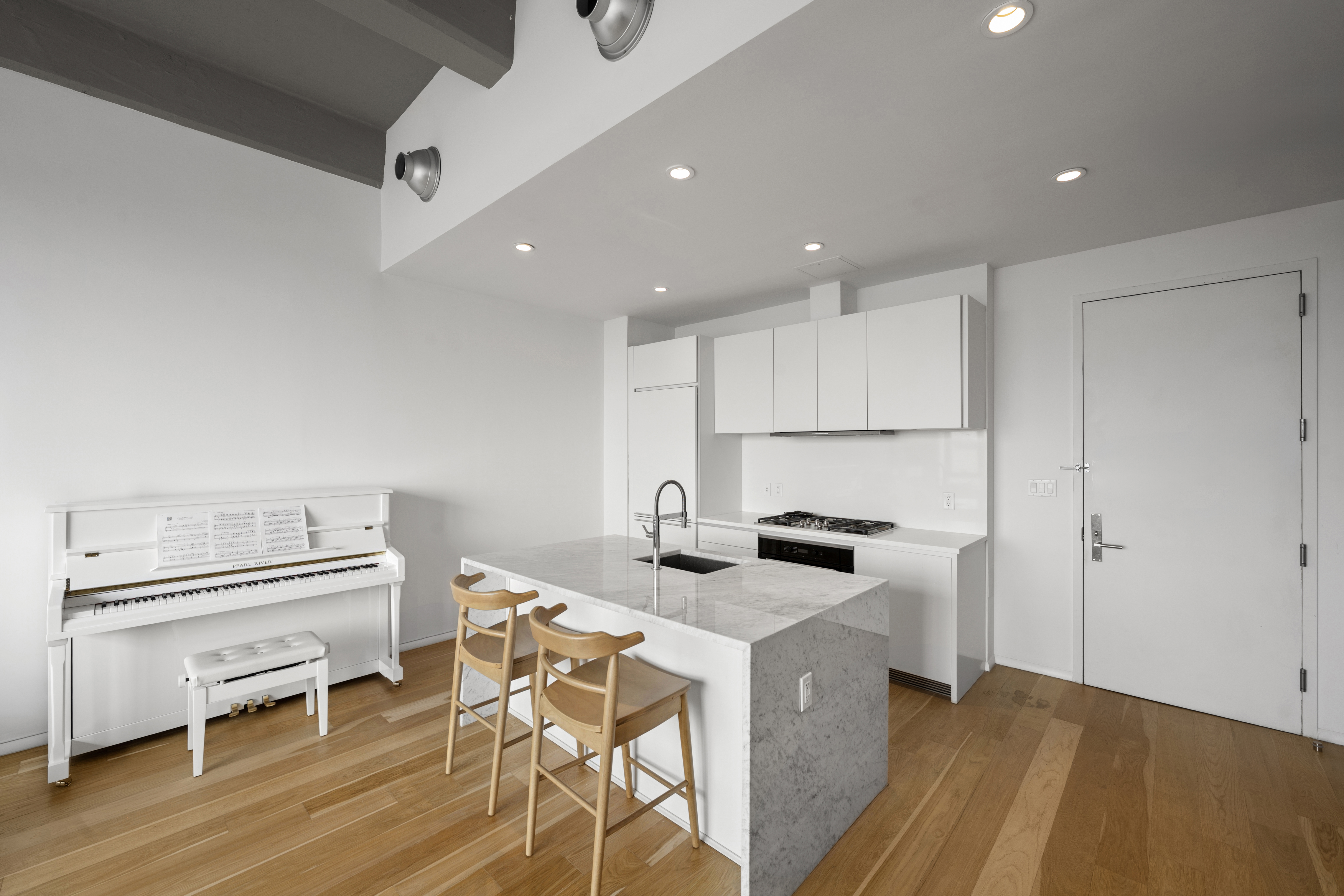 160 Imlay Street, Unit 3B3 Brooklyn, NY 11231 - Photo 5 of 14 a kitchen that has a lot of cabinets and wooden floor
