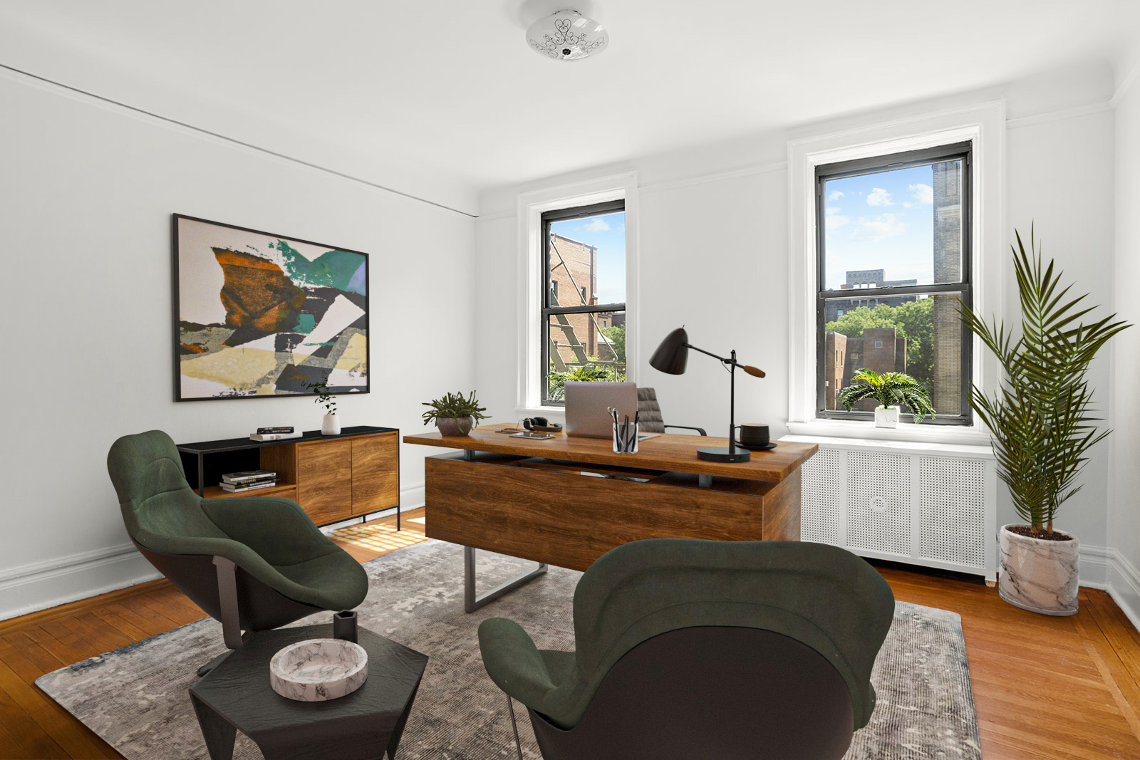 35-30 82nd Street, Unit 32 Queens, NY 11372 - Photo 7 of 11 a living room with furniture and a large window