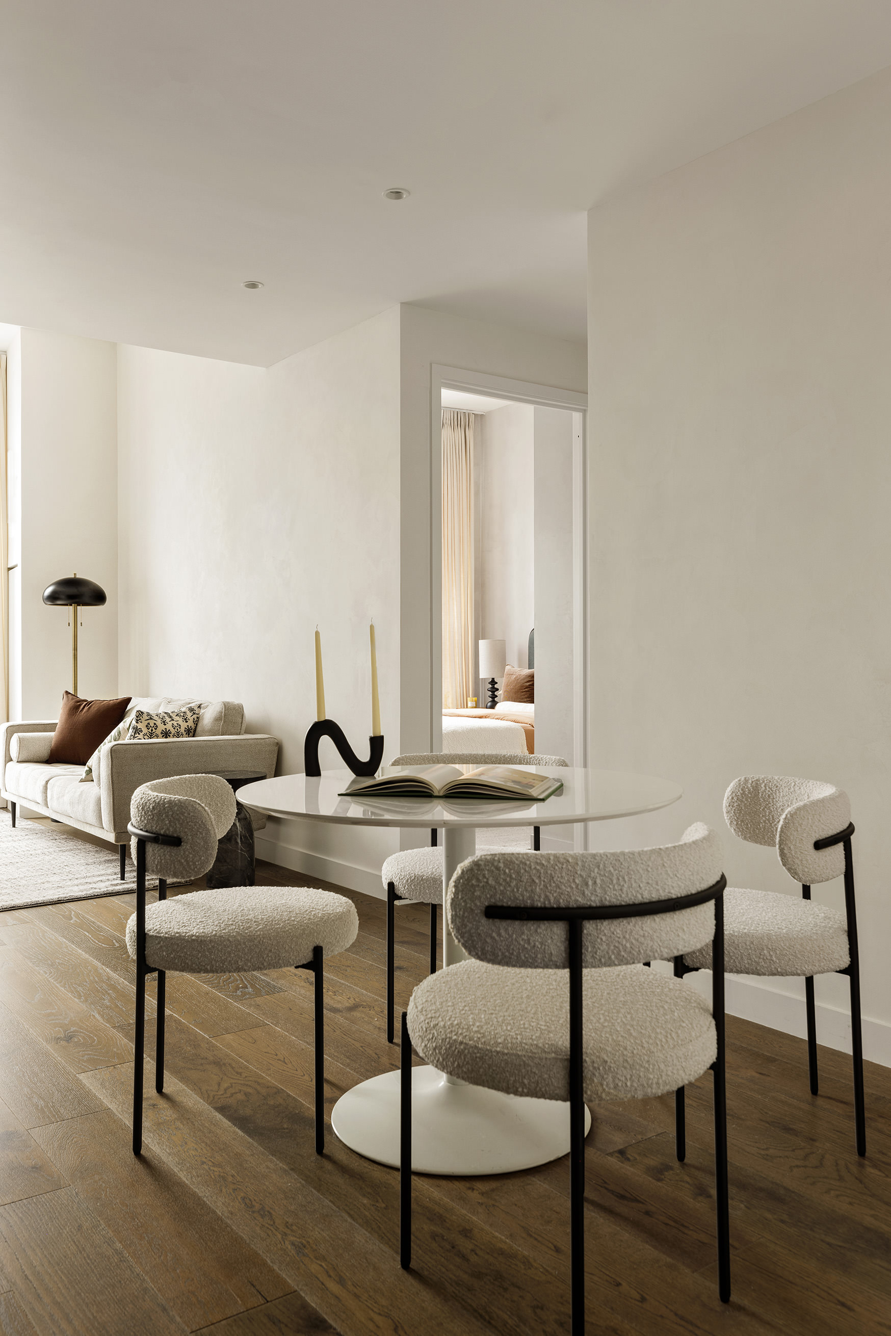 11 Hoyt Street, Unit 43E Brooklyn, NY 11201 - Photo 3 of 10 a living room with furniture and a wooden floor