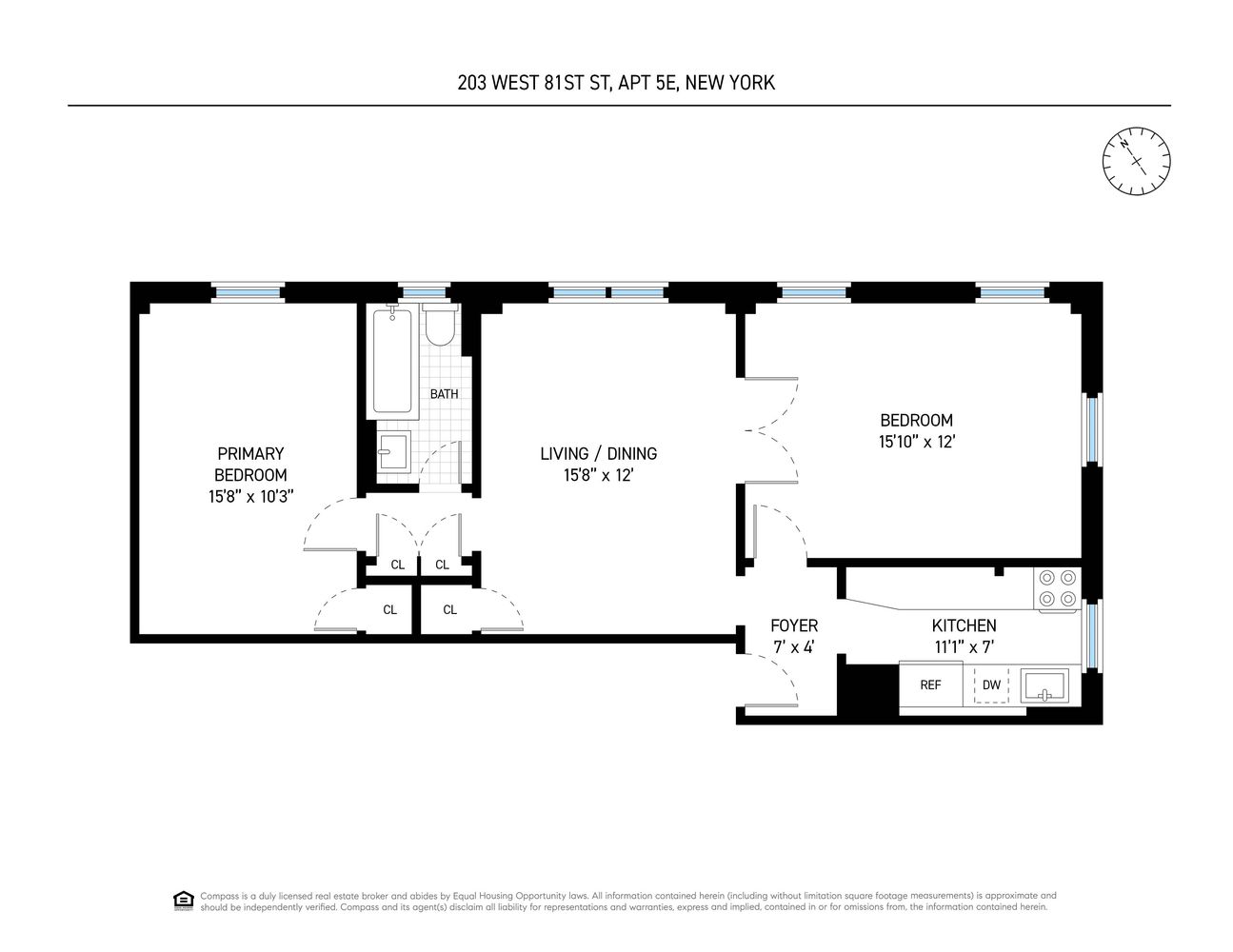 $1,035,000 | 203 West 81st Street, Unit 5E | Upper West Side