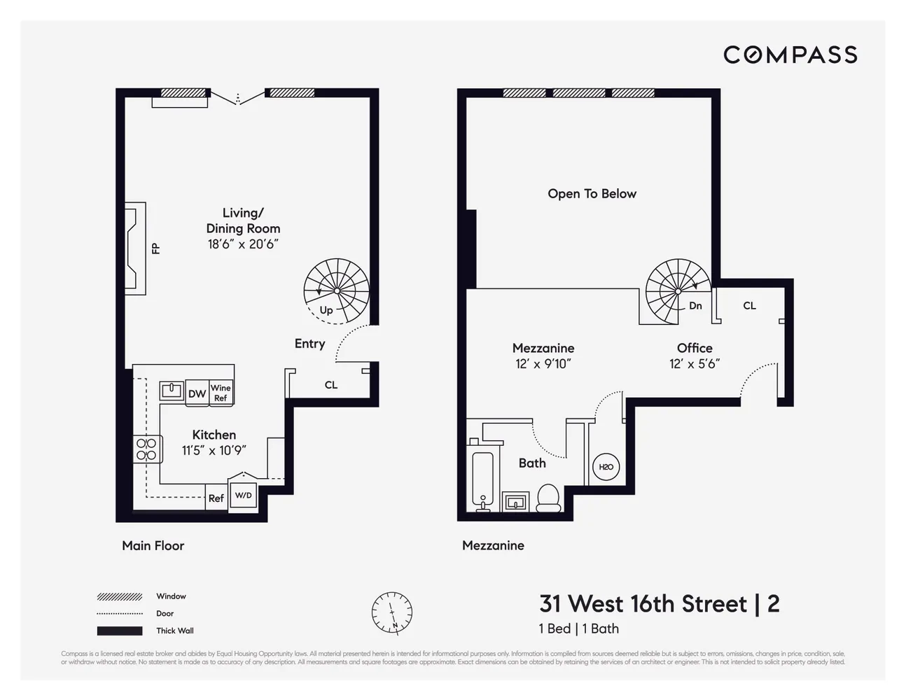 $1,250,000 | 31 West 16th Street, Unit 2 | Flatiron