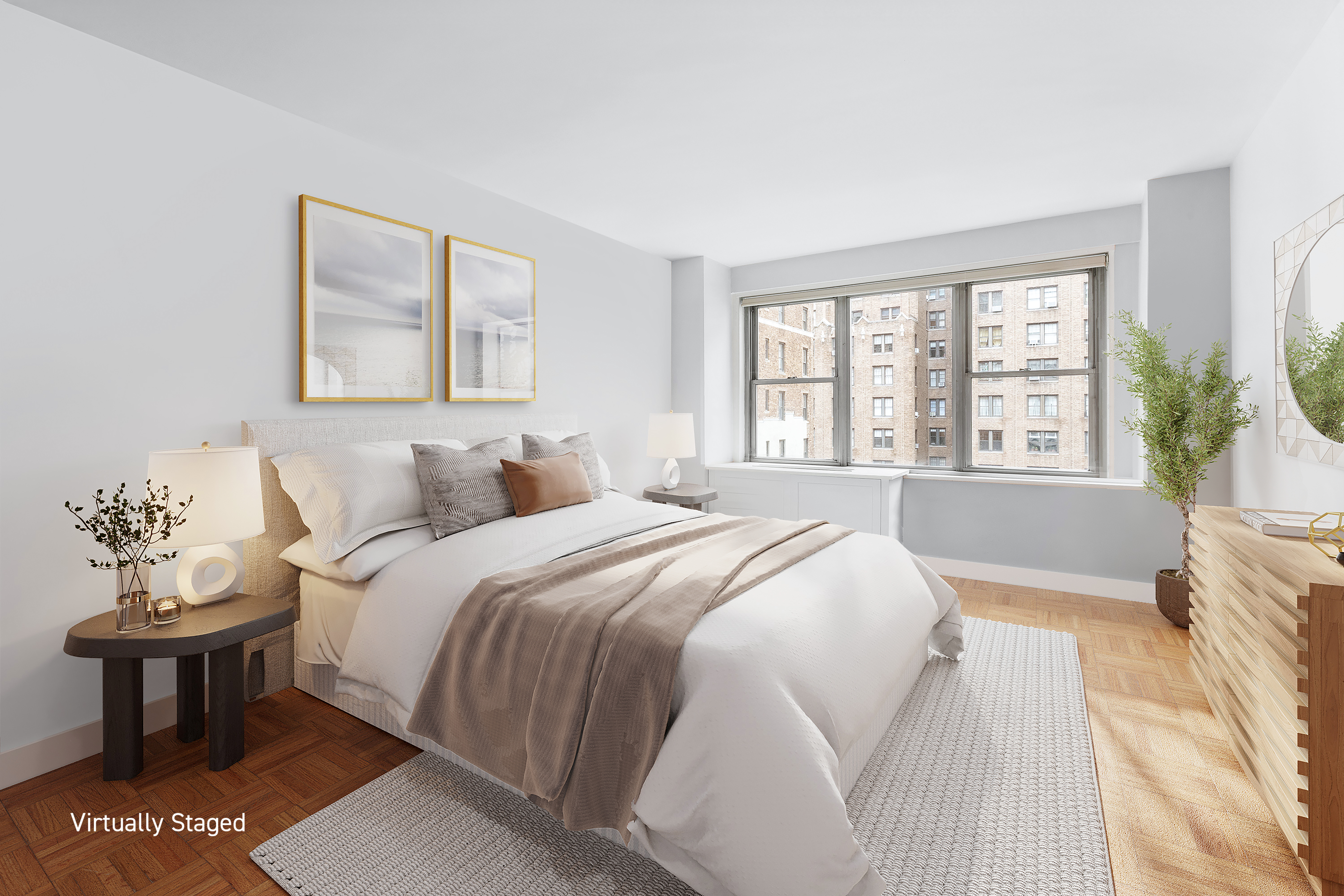 15 West 72nd Street, Unit 8TU Manhattan, NY 10023 - Photo 9 of 12 a spacious bedroom with a bed and a window