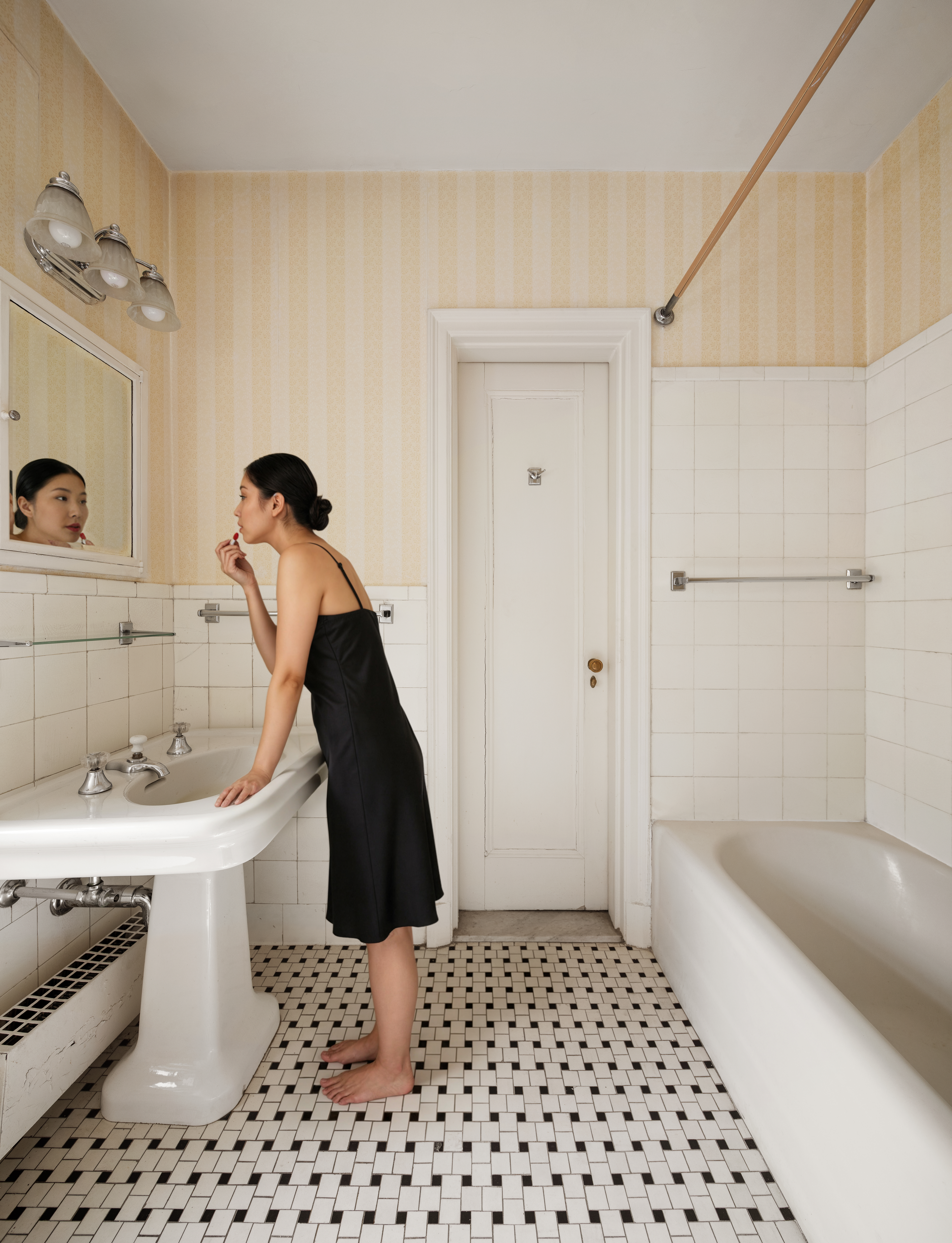 136 East 79th Street, Unit 4B Manhattan, NY 10075 - Photo 9 of 14 a bathroom with a sink a toilet and shower