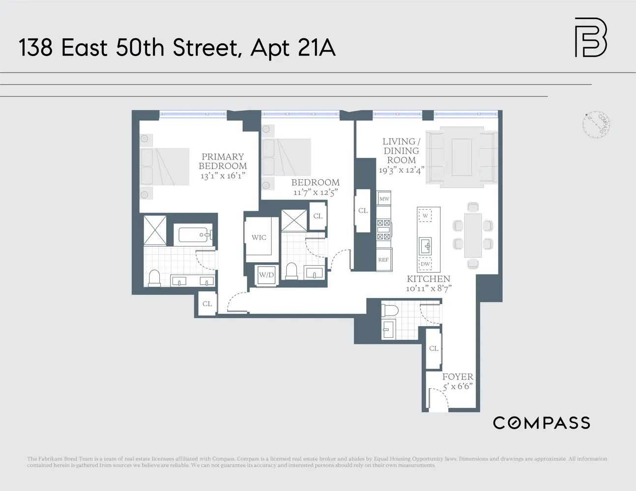 $2,750,000 | 138 East 50th Street, Unit 21A | Midtown East