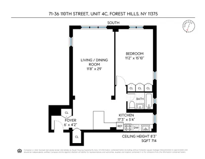 $375,000 | 71-36 110th Street, Unit 4C | Forest Hills