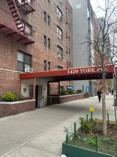 a front view of a building with street