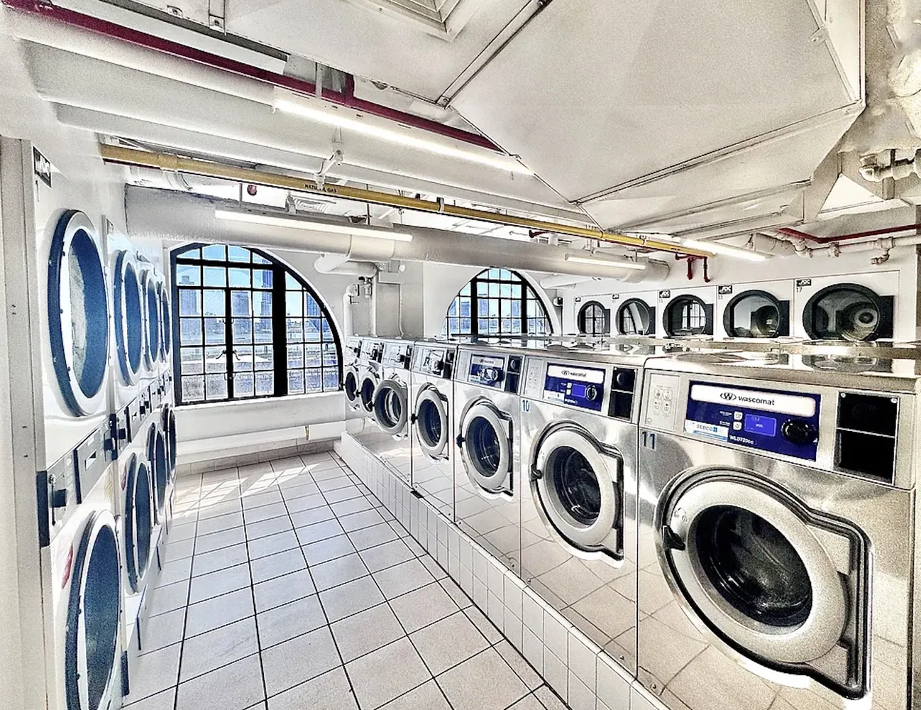 a view of a washer and dryer in a utility room
