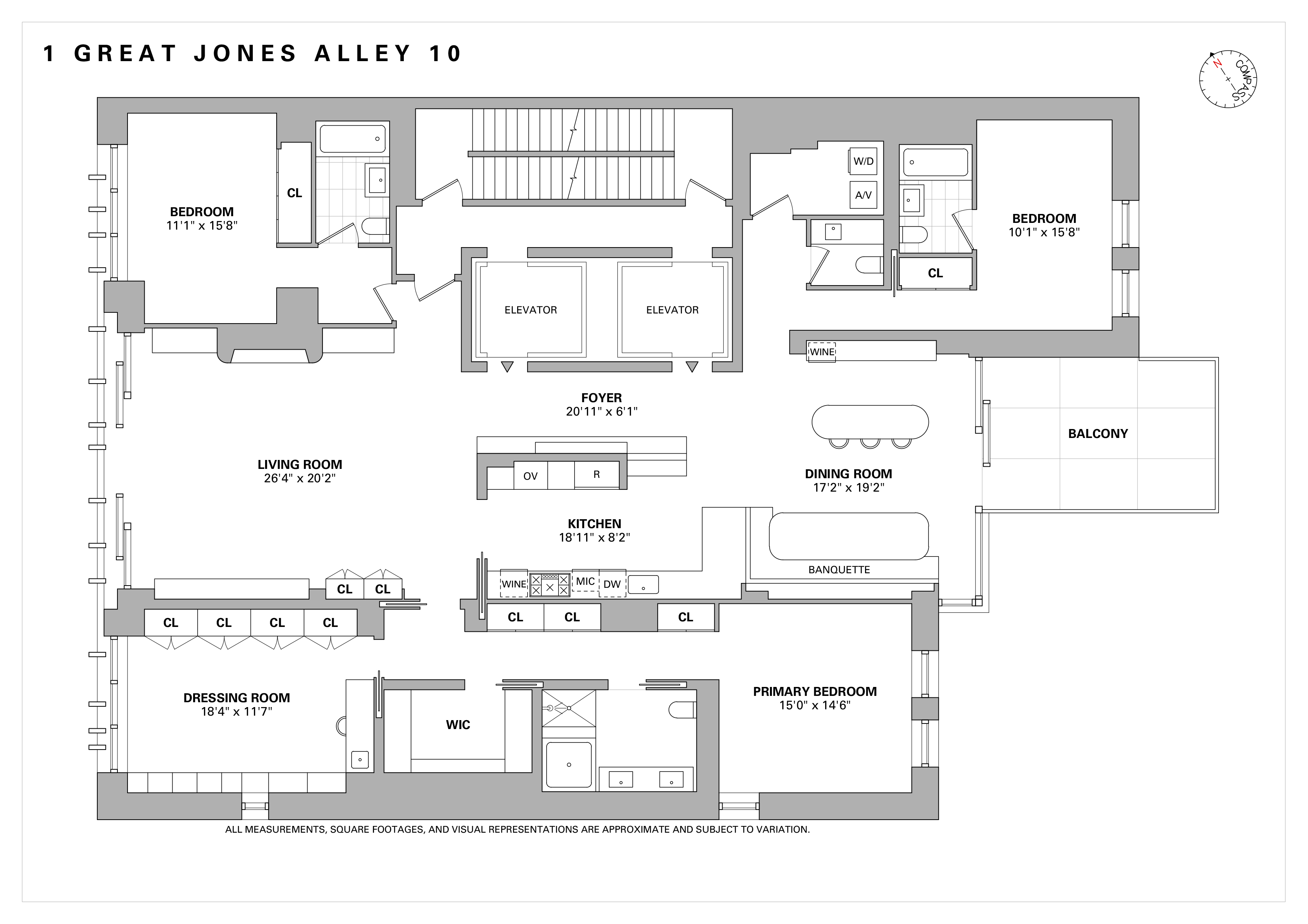 1 Great Jones Alley, Unit 10 Manhattan, NY 10012 - Photo 41 of 41 a picture of a floor plan