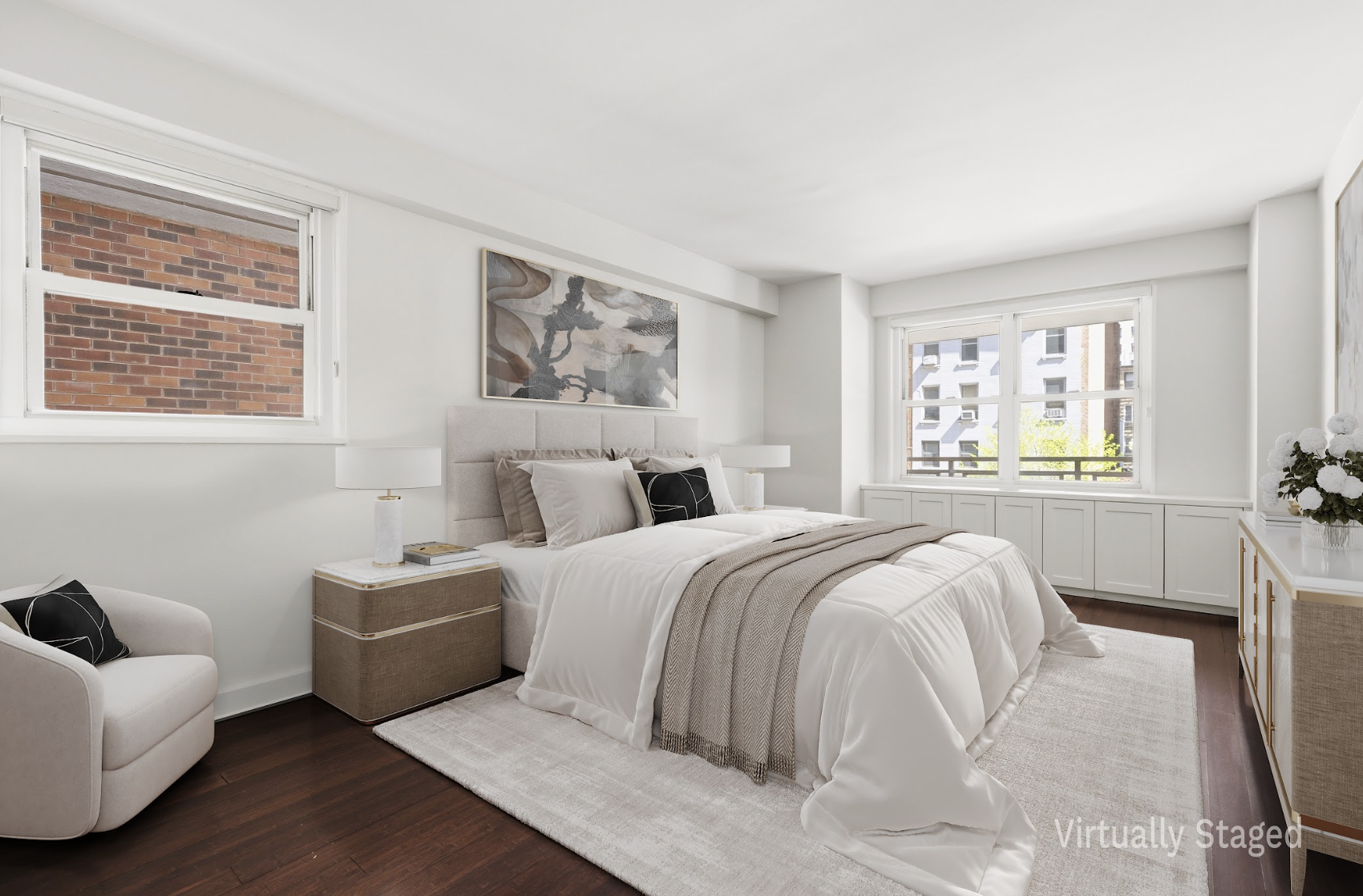 360 East 72nd Street, Unit A306 Manhattan, NY 10021 - Photo 5 of 17 a bed room with bed and a couch