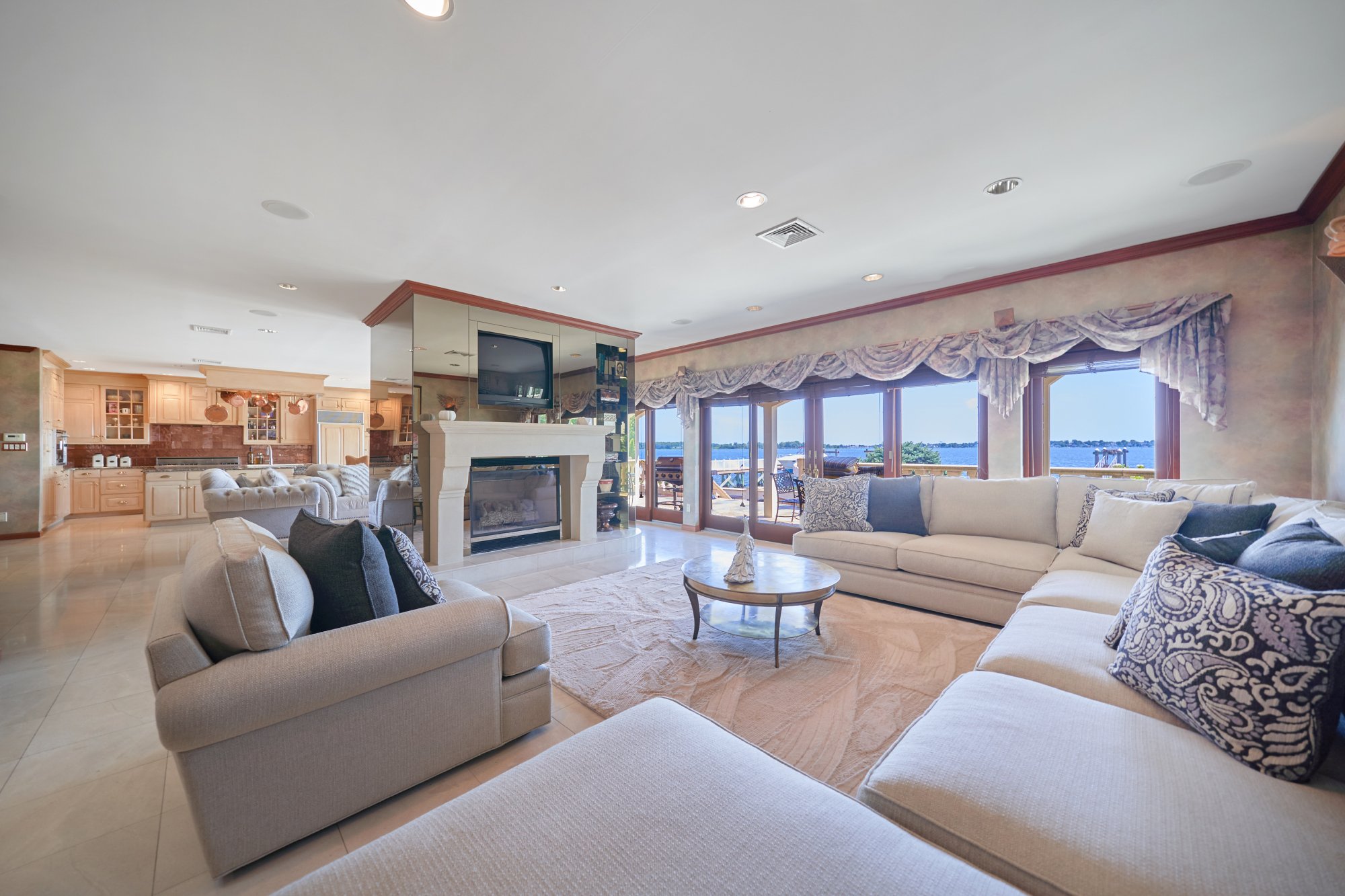 3411 Country Club Road Bronx, NY 10465 - Photo 12 of 54 a living room with fireplace furniture and a fireplace