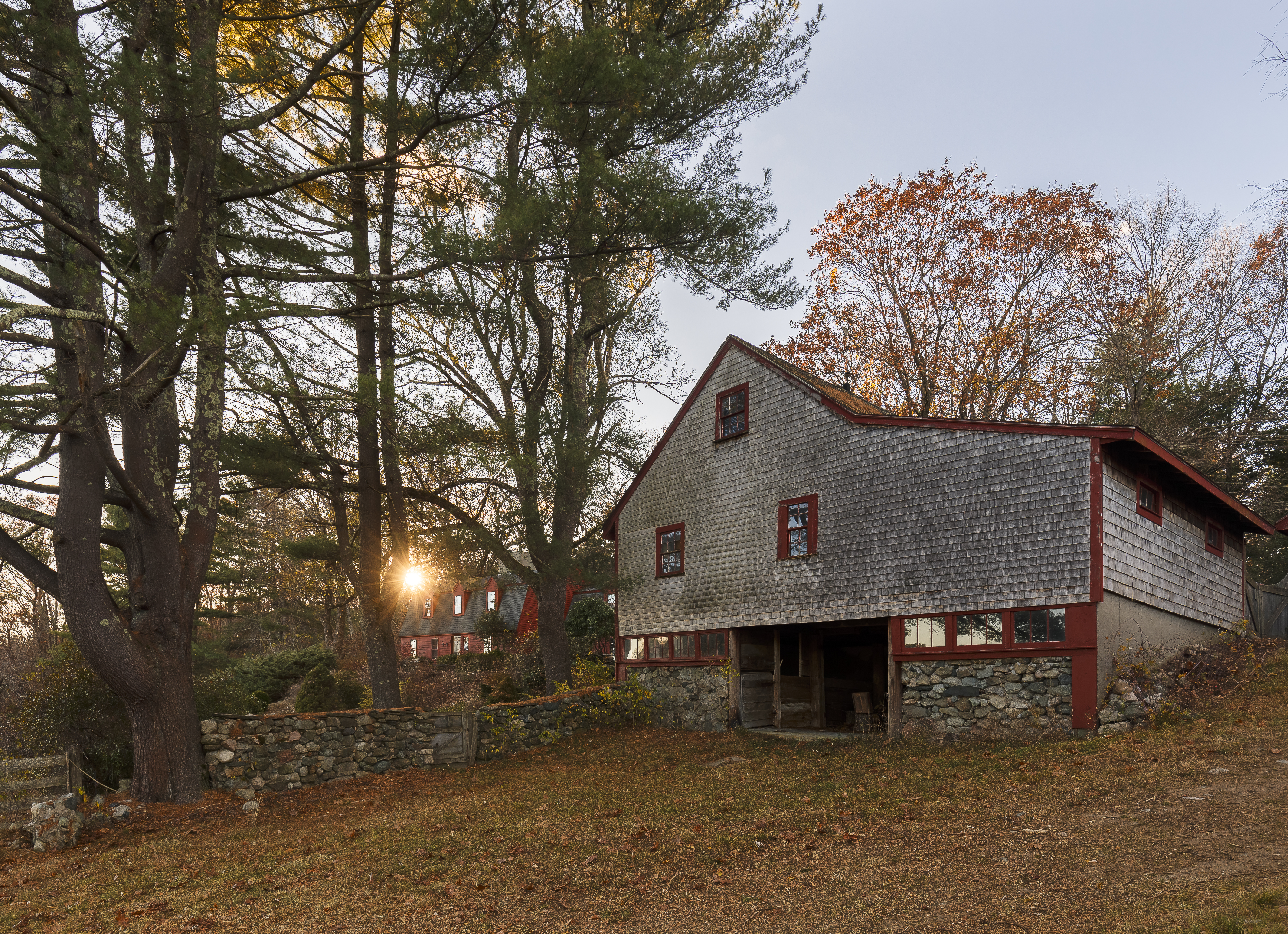 59 Conant Road Lincoln, MA 01773 - Photo 24 of 47 a view of a house with a snow