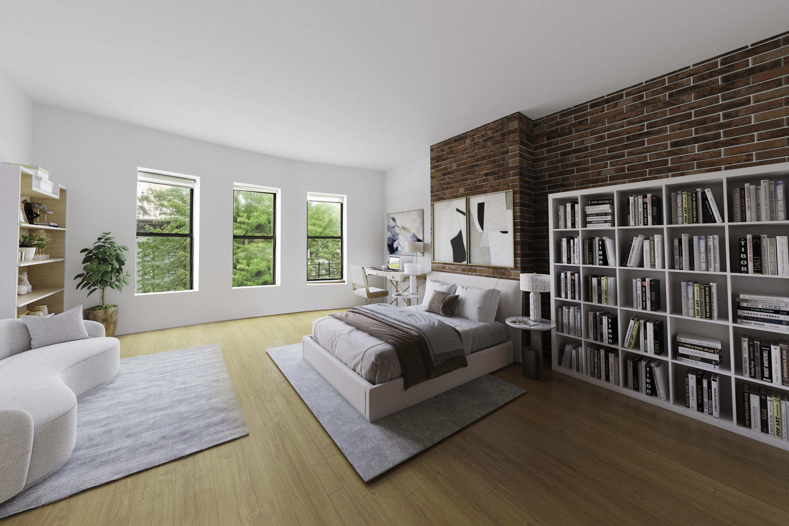 109 West 118th Street Manhattan, NY 10026 - Photo 16 of 31 a spacious bedroom with a large bed and a large window