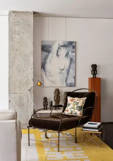 a room with furniture and wooden floor