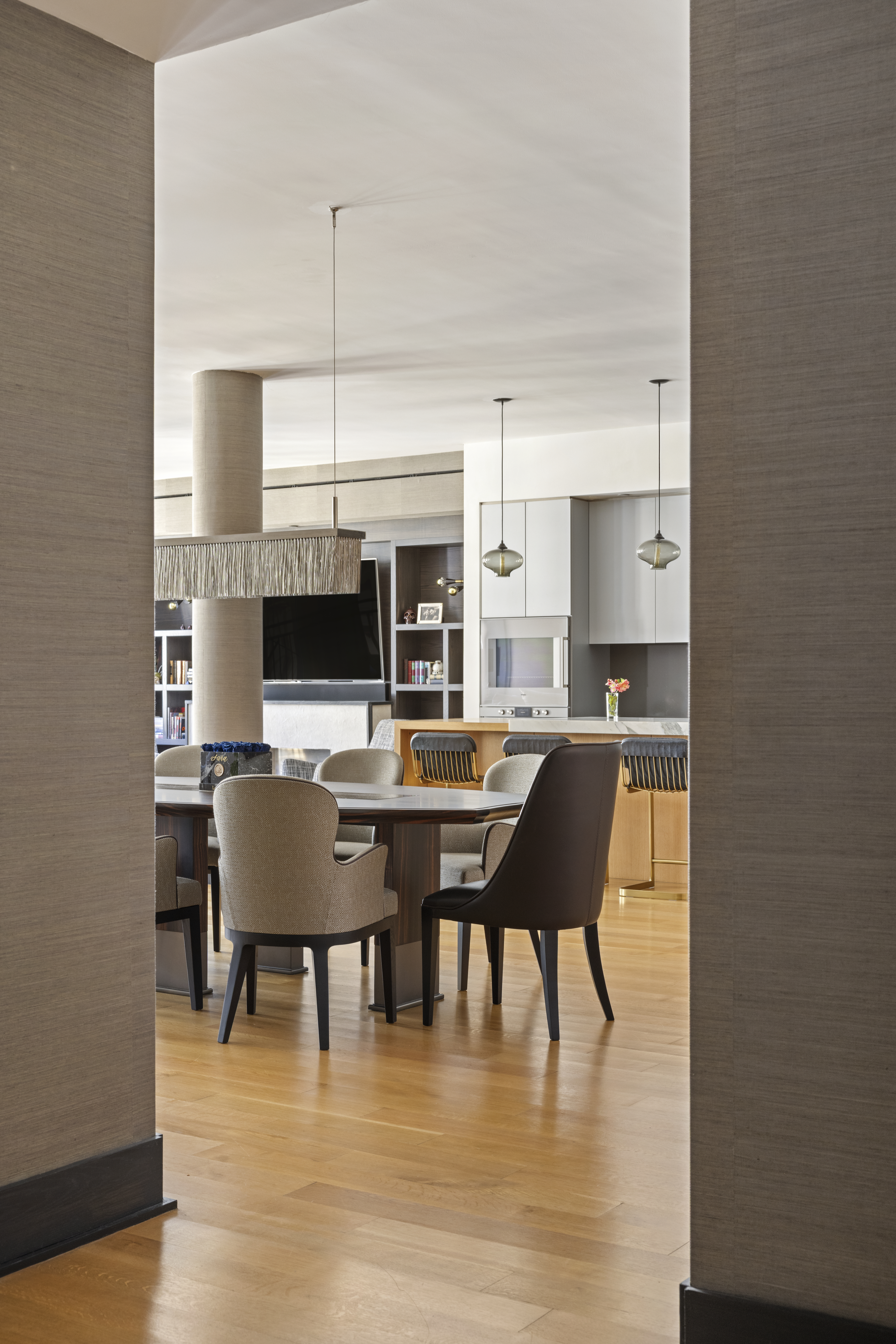 71 Reade Street, Unit 5A Manhattan, NY 10007 - Photo 9 of 27 a view of a dining room with furniture and wooden floor