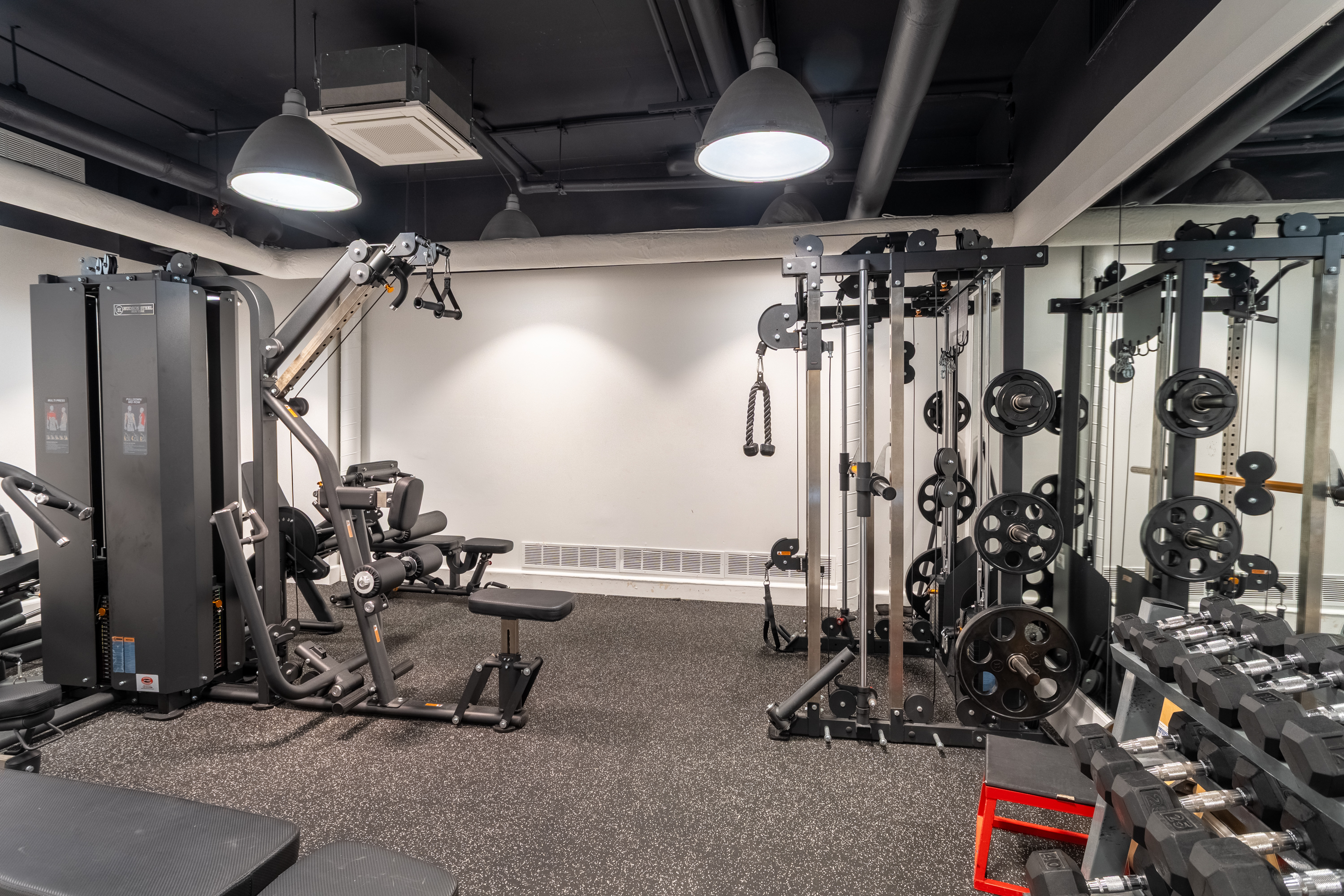 180 West End Avenue, Unit 23D Manhattan, NY 10023 - Photo 19 of 22 a view of a room with gym equipment