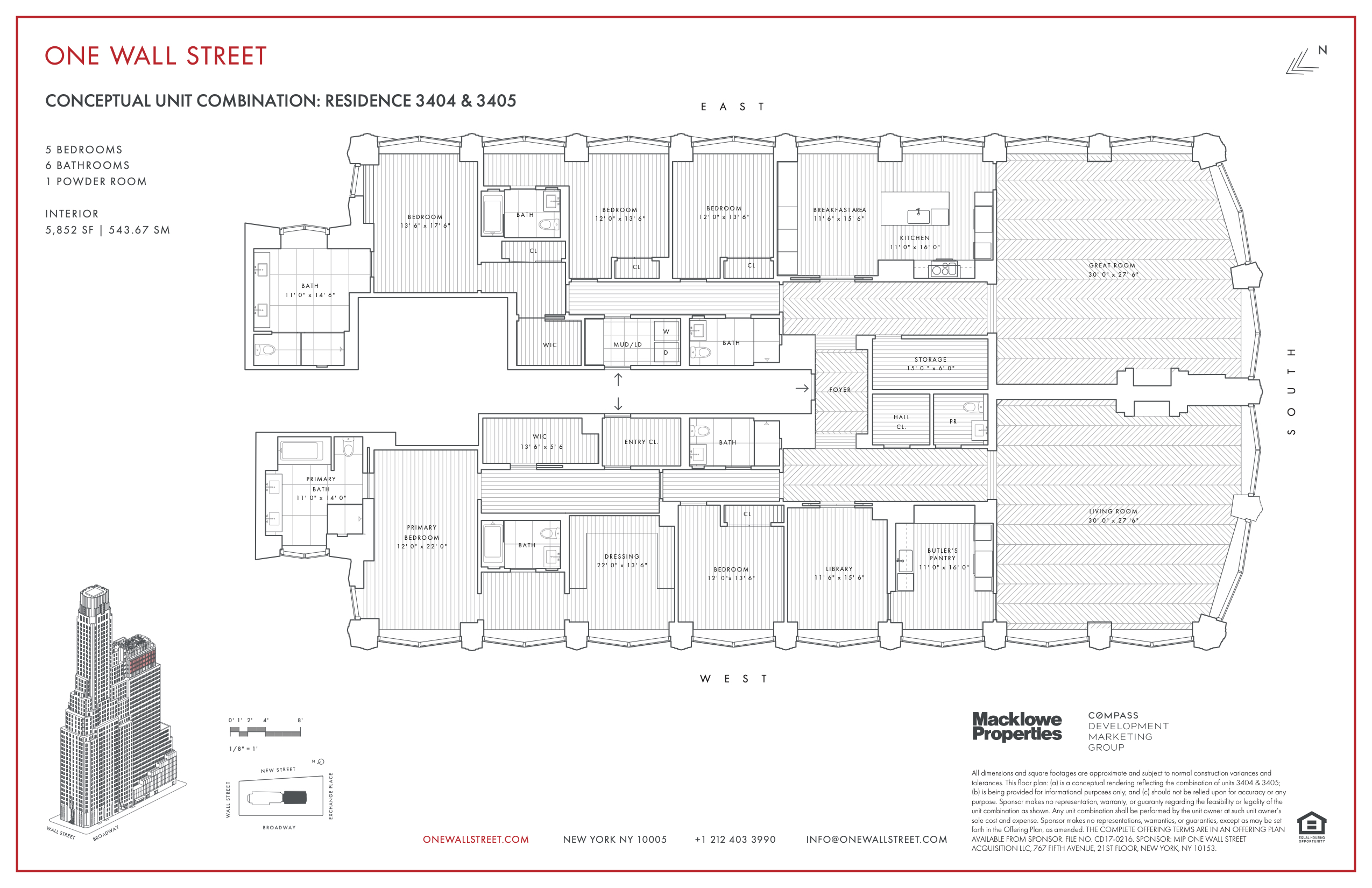 1 Wall Street, Unit 3404/3405 Manhattan, NY 10005 - Photo 1 of 16