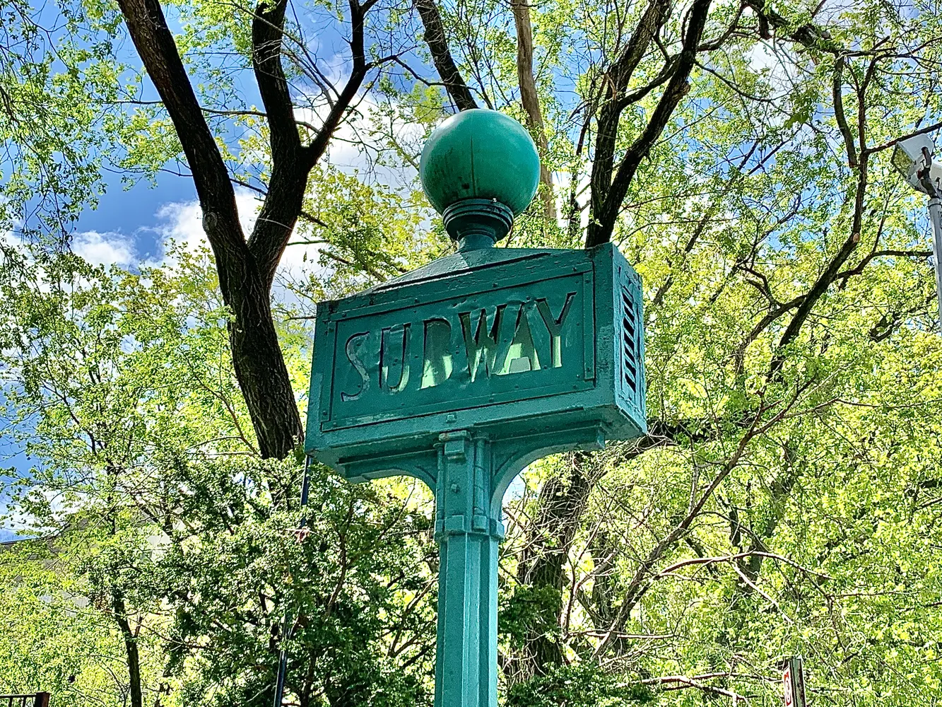 a view of a sign board