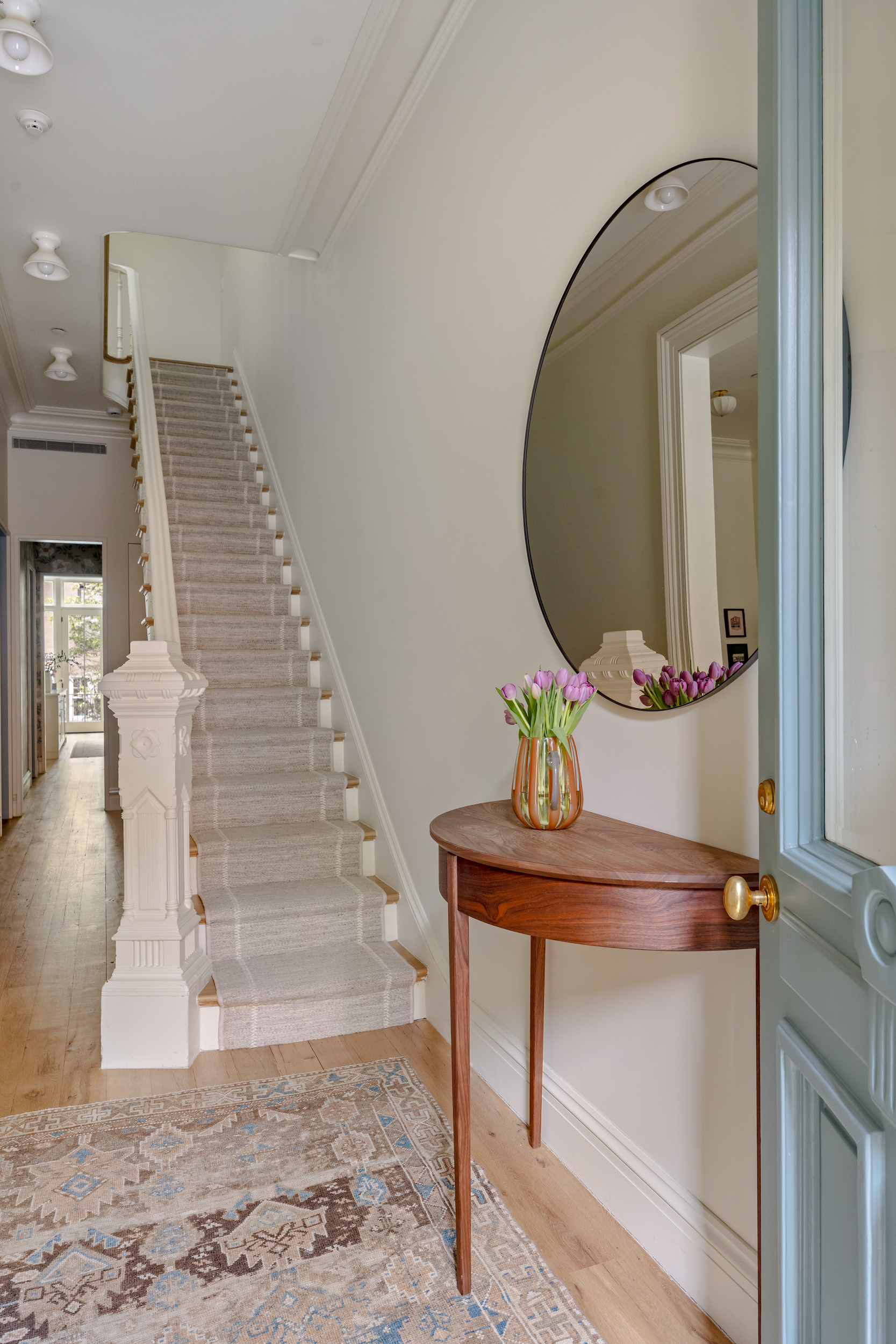 40 Garden Place Brooklyn, NY 11201 - Photo 24 of 33 a view of a hallway with wooden floor and staircase