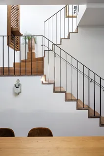 a view of a room that has a window