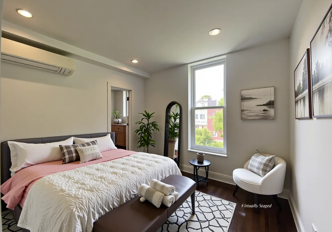 87 Douglass Street, Unit 2 Brooklyn, NY 11231 - Photo 6 of 16 a bedroom with a bed and windows