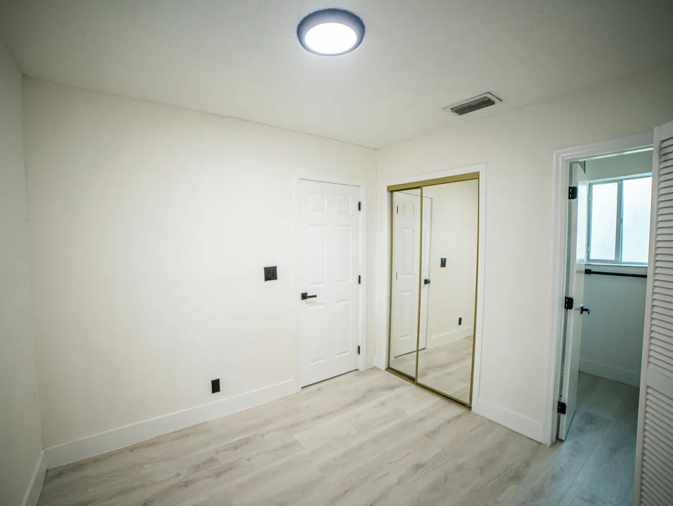 a view of an empty room