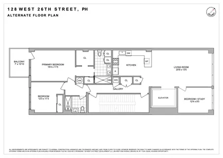 $2,700,000 | 128 West 26th Street, Unit PH | Chelsea