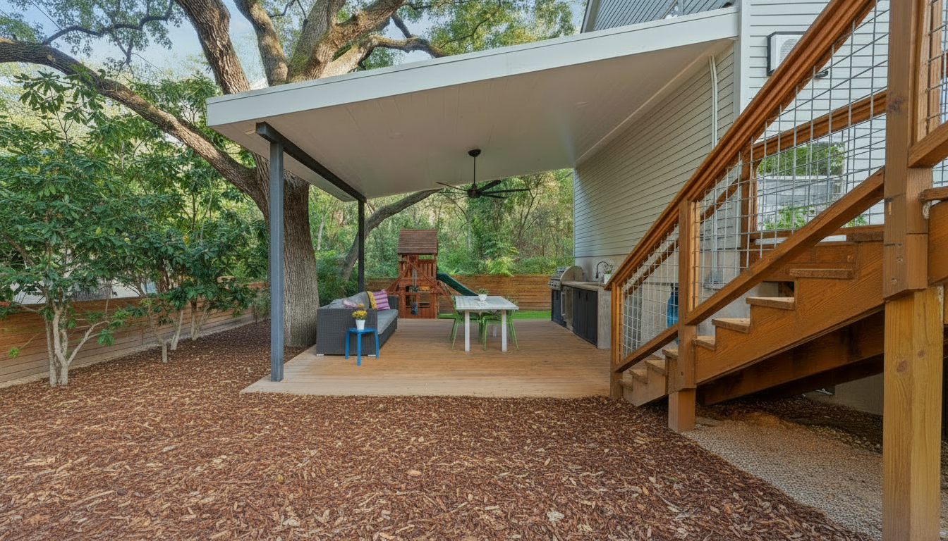 3001 Del Curto Road, Unit 10 Austin, TX 78704 - Photo 36 of 44 a view of deck with patio
