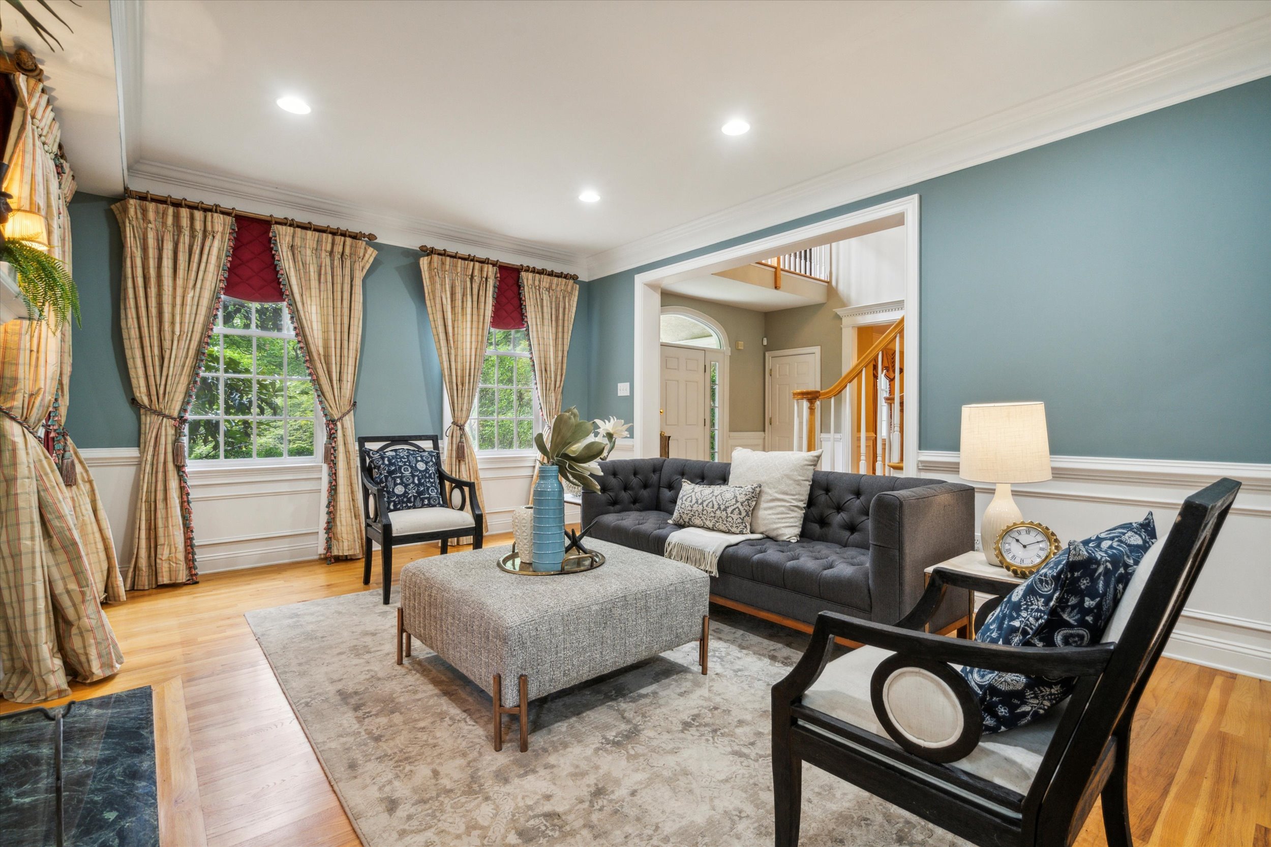 145 Biddulph Road Wayne, PA 19087 - Photo 16 of 39 a living room with furniture and a large window