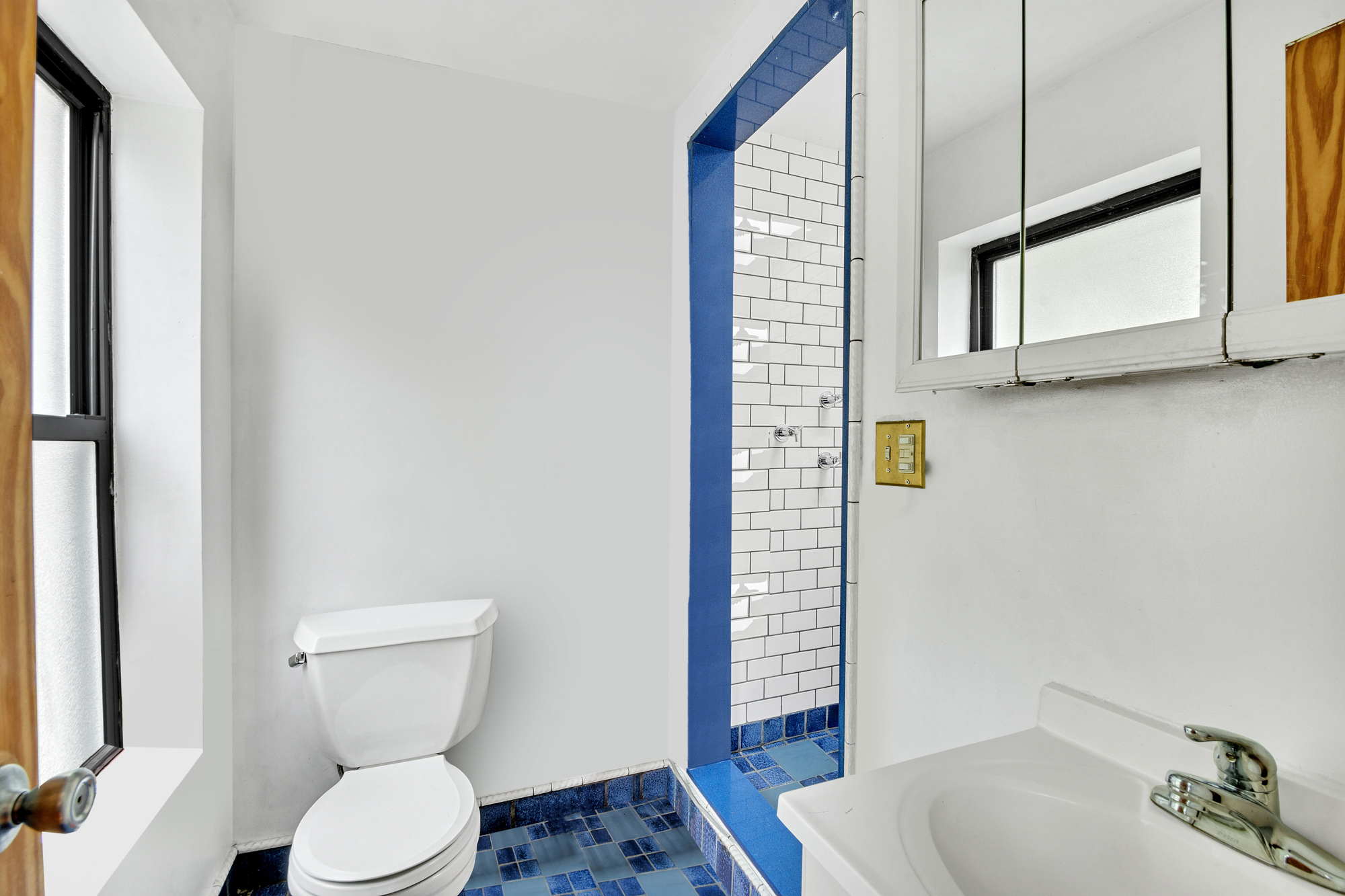 10 Carroll Street Brooklyn, NY 11231 - Photo 20 of 22 a bathroom with a toilet a sink and mirror